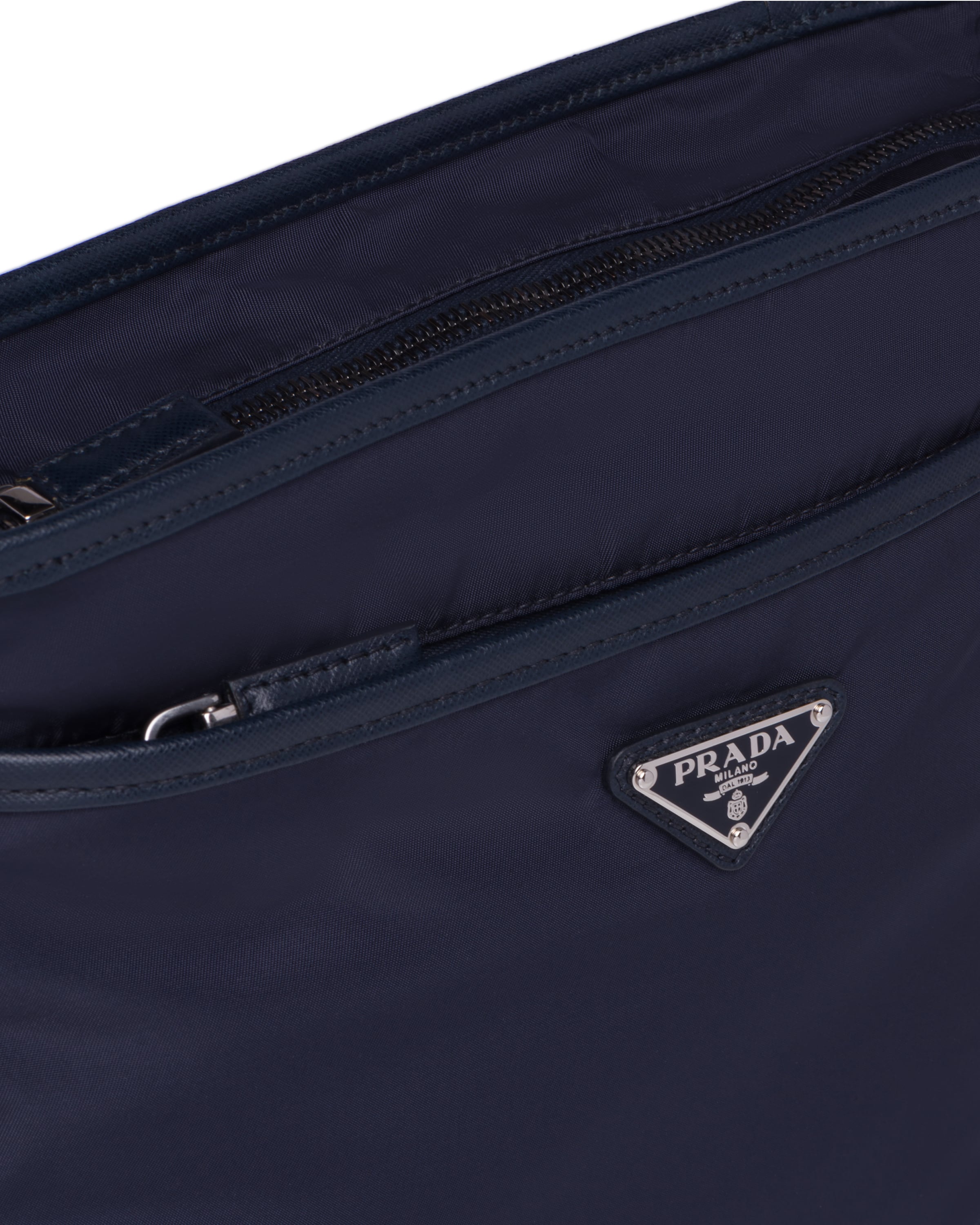Navy Nylon CrossBody Bag Prada
