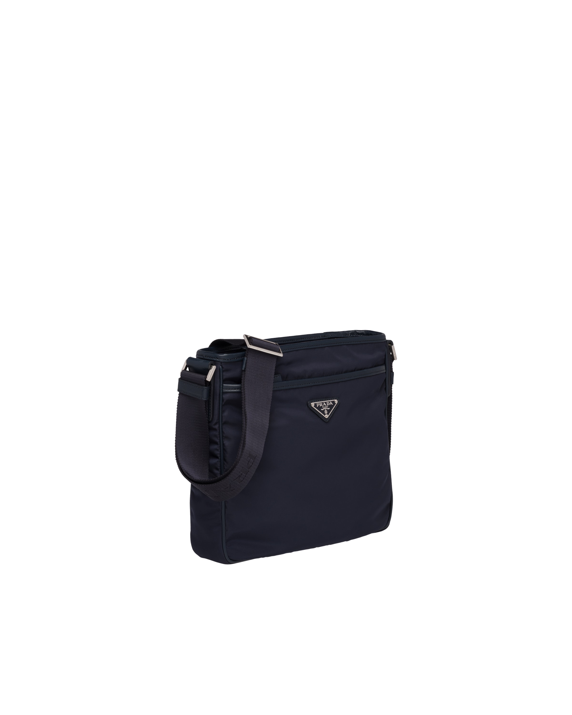 Navy Nylon CrossBody Bag Prada