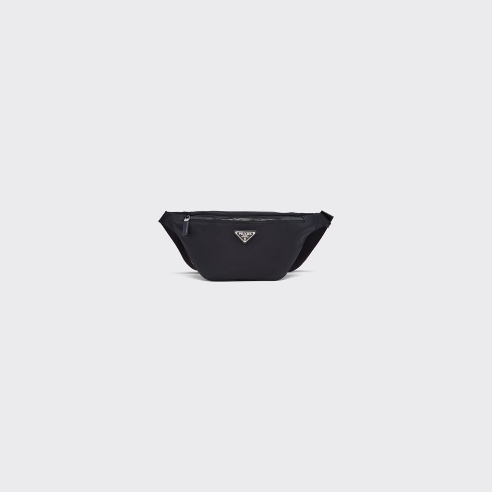 Black Nylon and Saffiano leather belt bag Prada