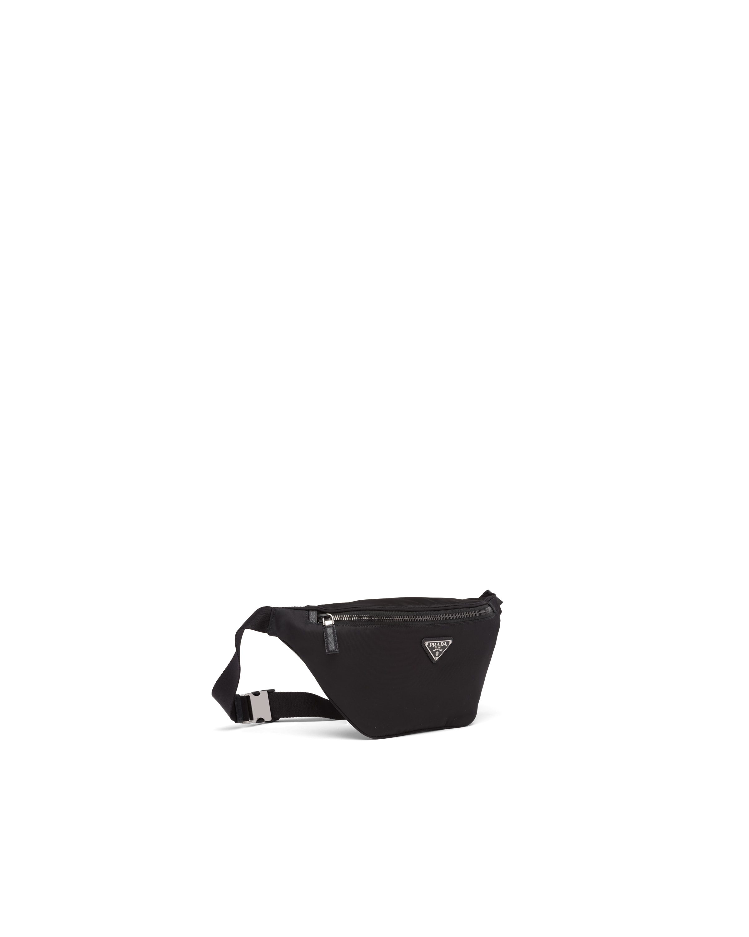 Black Nylon and Saffiano leather belt bag Prada