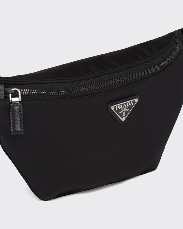 Re-Nylon and Saffiano leather belt bag Re-Nylon and Saffiano leather belt bag