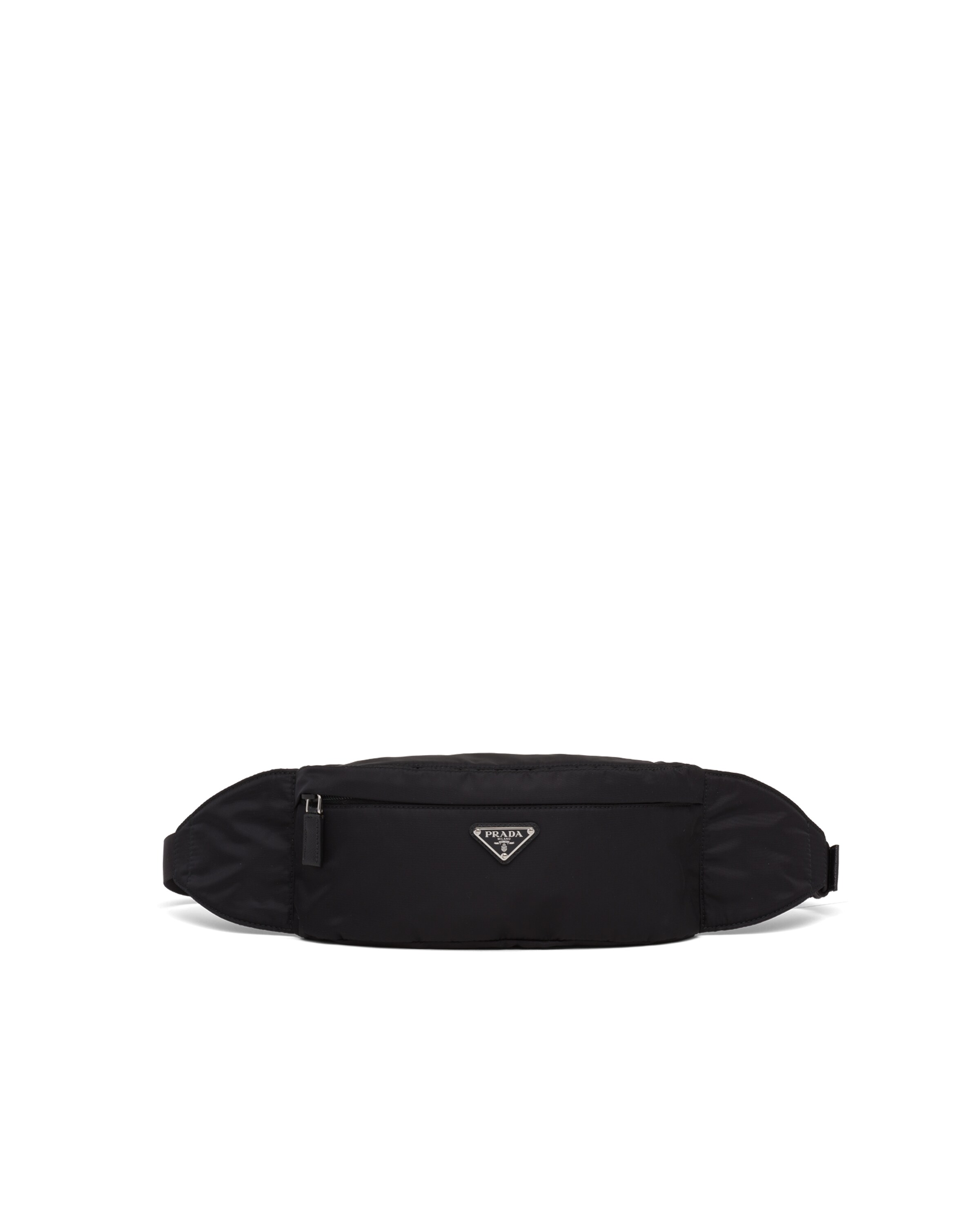 Prada Sac Banane En Re-nylon Et Cuir Saffiano, Homme, Noir