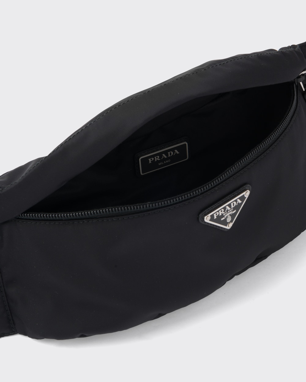 ブラック Re Nylon xサフィアーノレザー ベルトバッグ | Prada ブラック Re Nylon xサフィアーノレザー ベルトバッグ | Prada