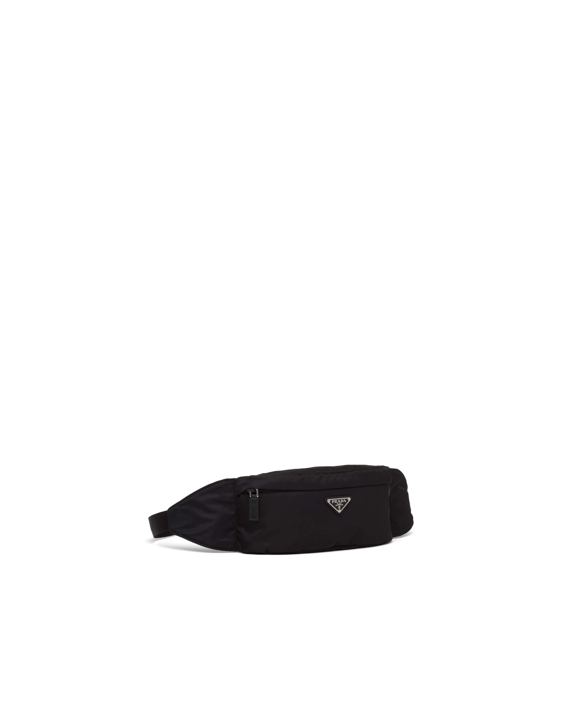 Black Re nylon And Saffiano Leather Belt Bag PRADA