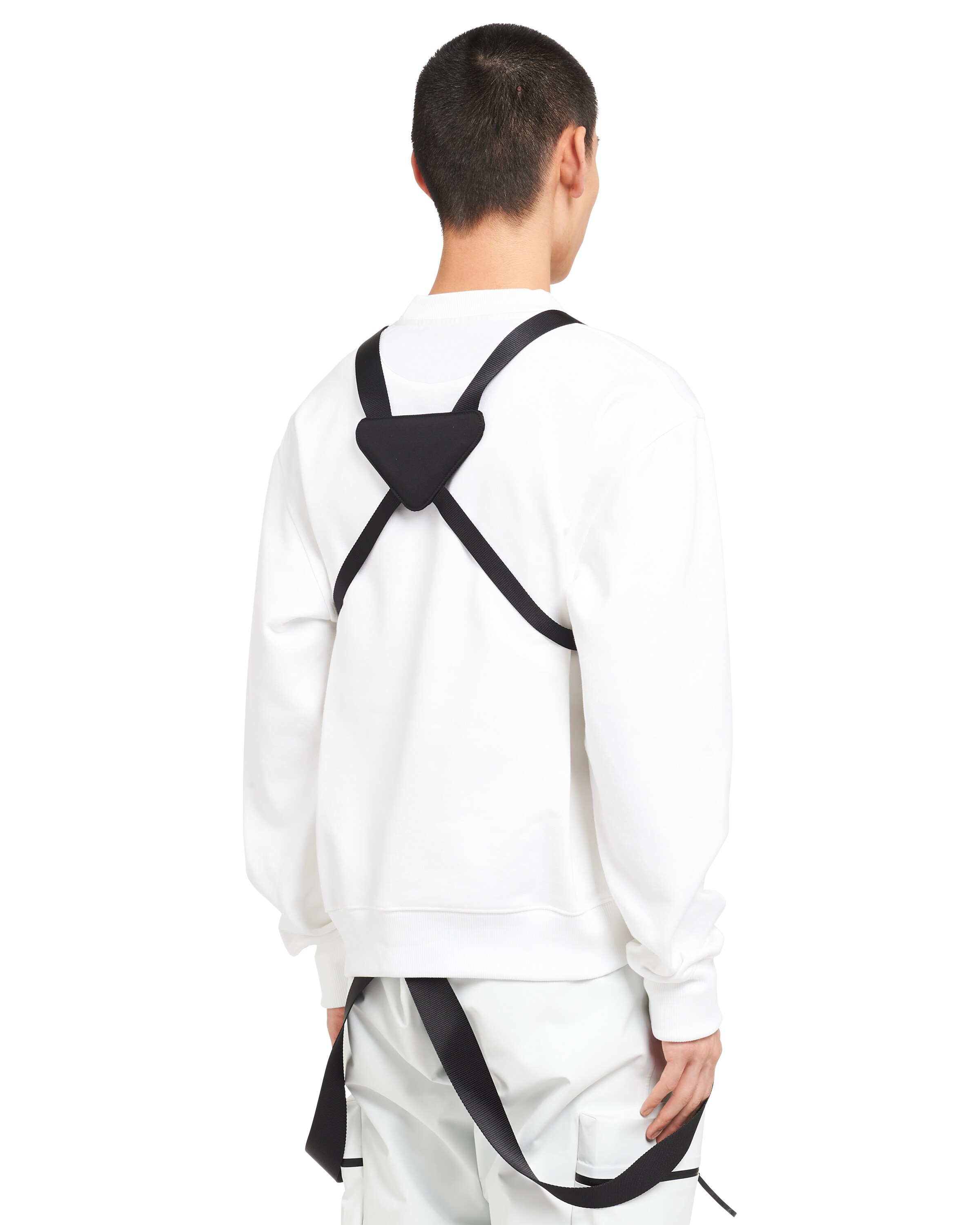 Black Technical fabric crossbody bag Prada