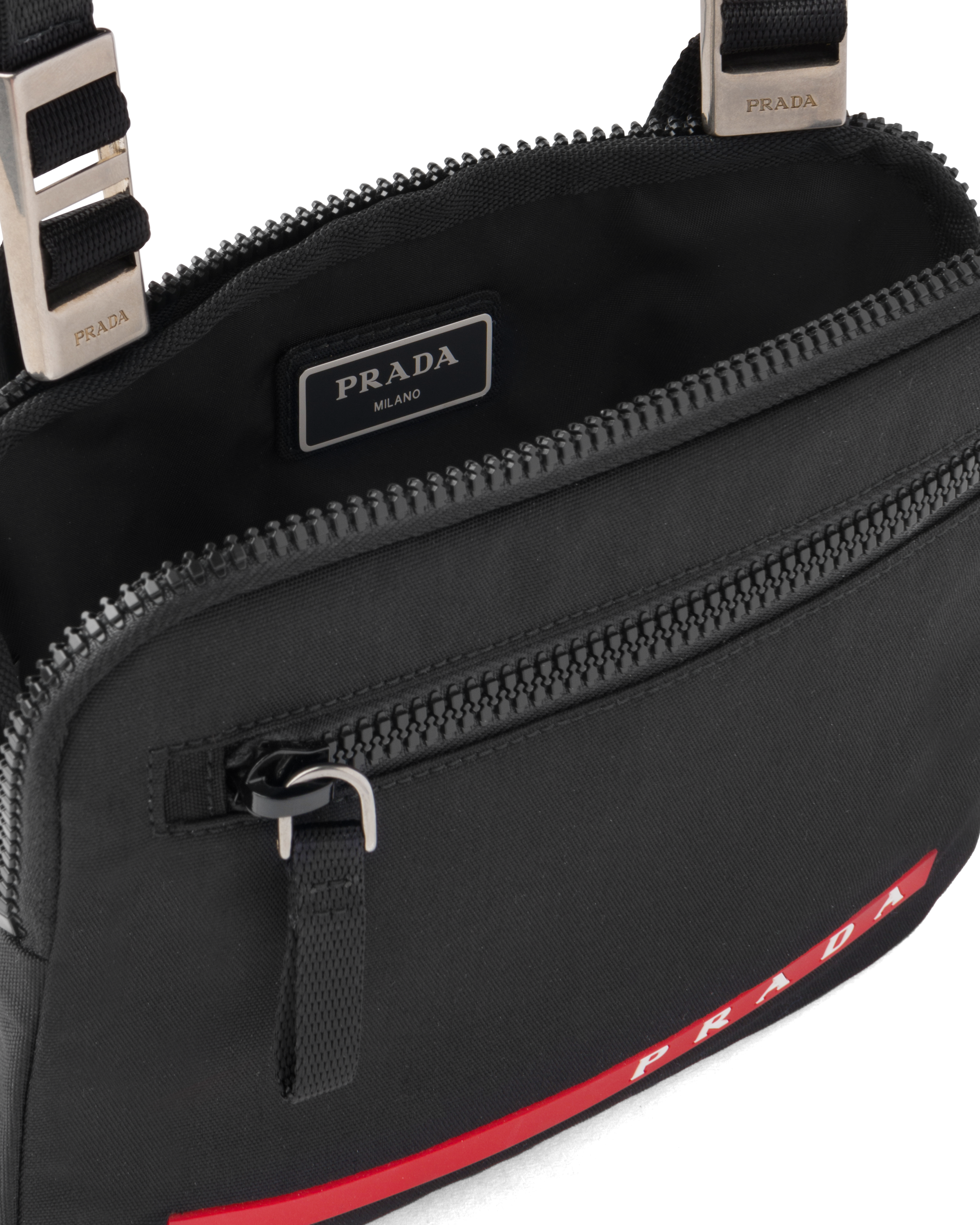 Prada technical fabric shoulder bag discount