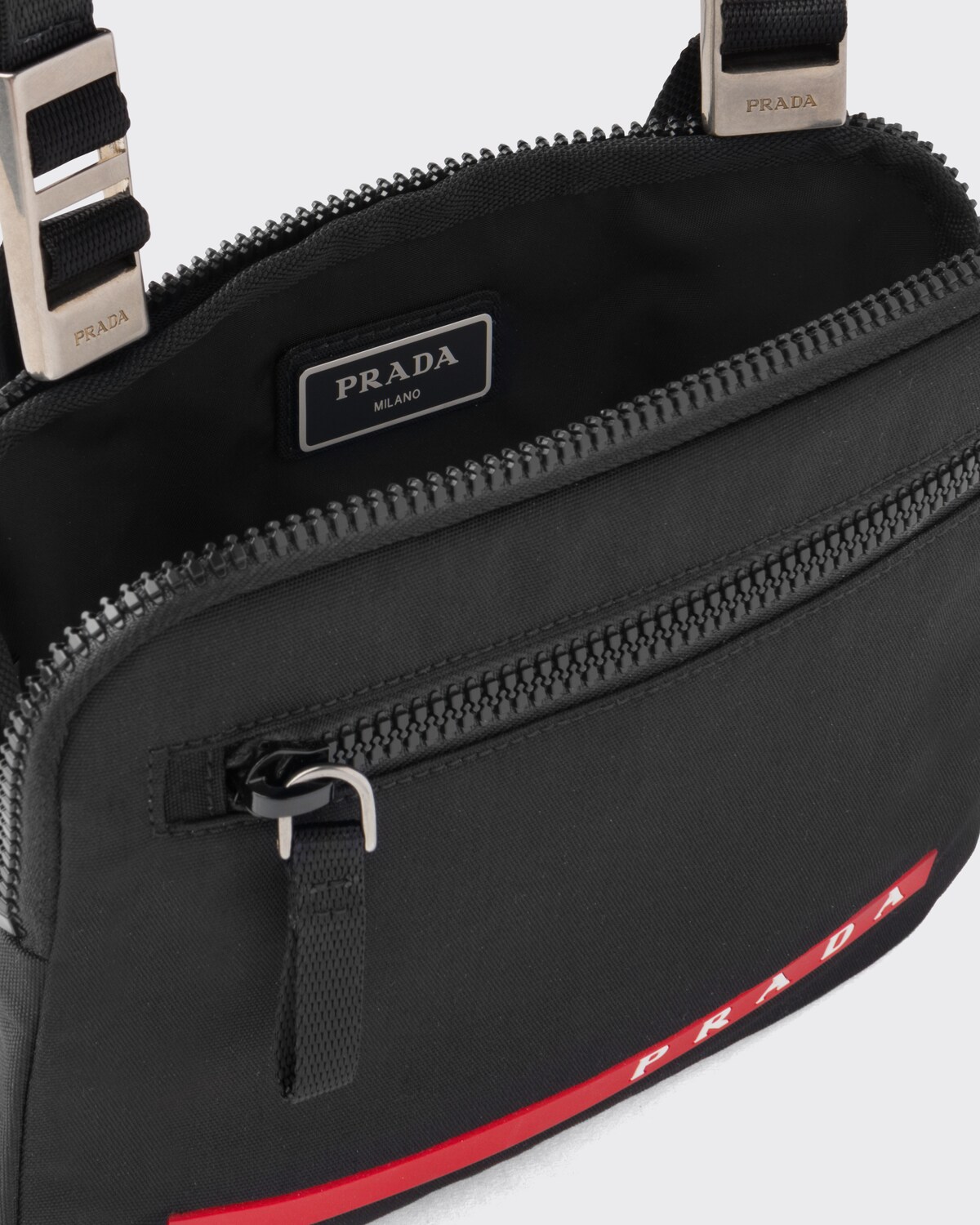 Black Technical Fabric Crossbody Bag PRADA