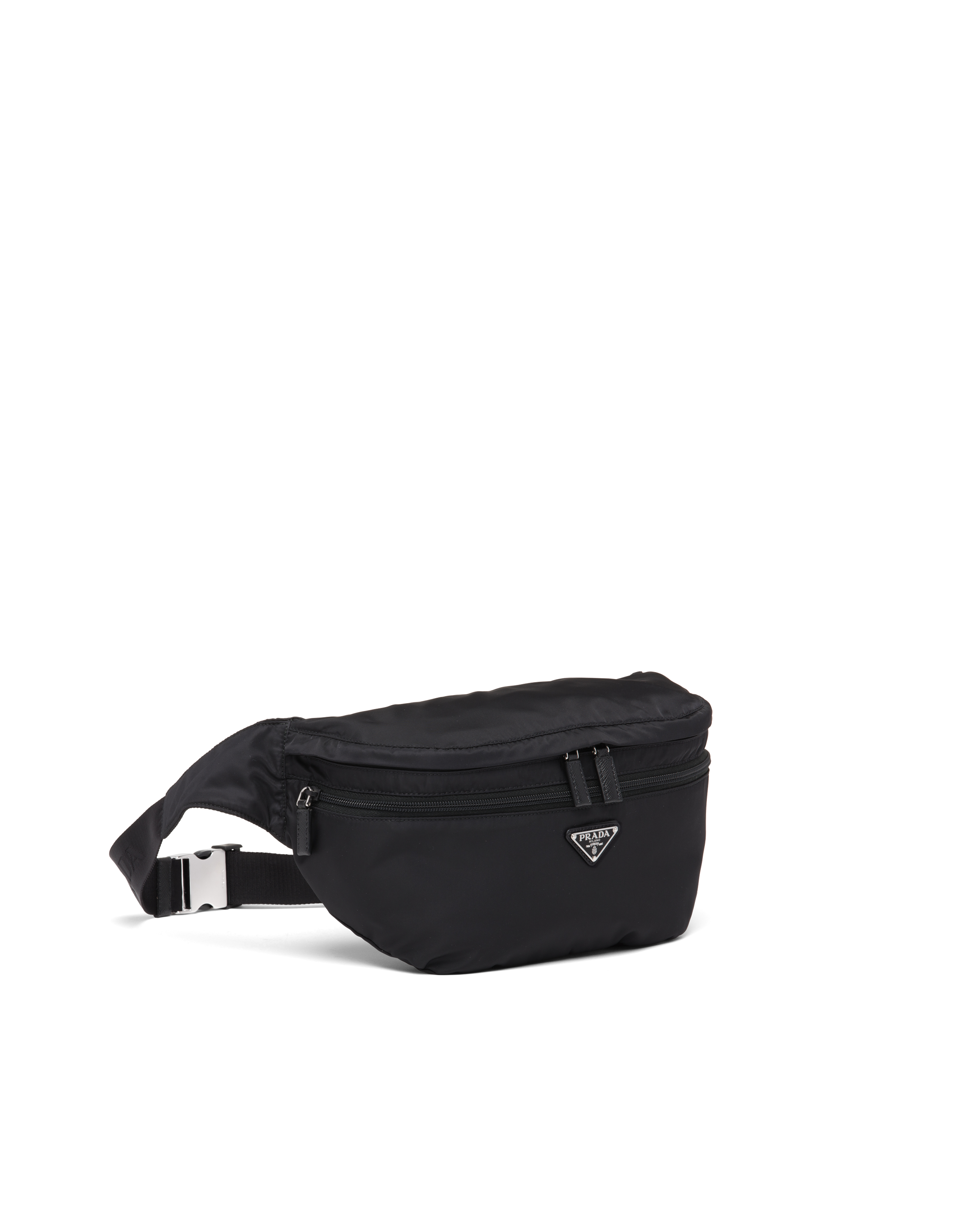 Re-Nylon and Saffiano leather belt bag