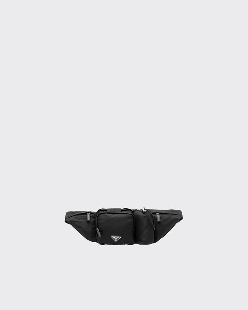 prada black nylon fanny pack