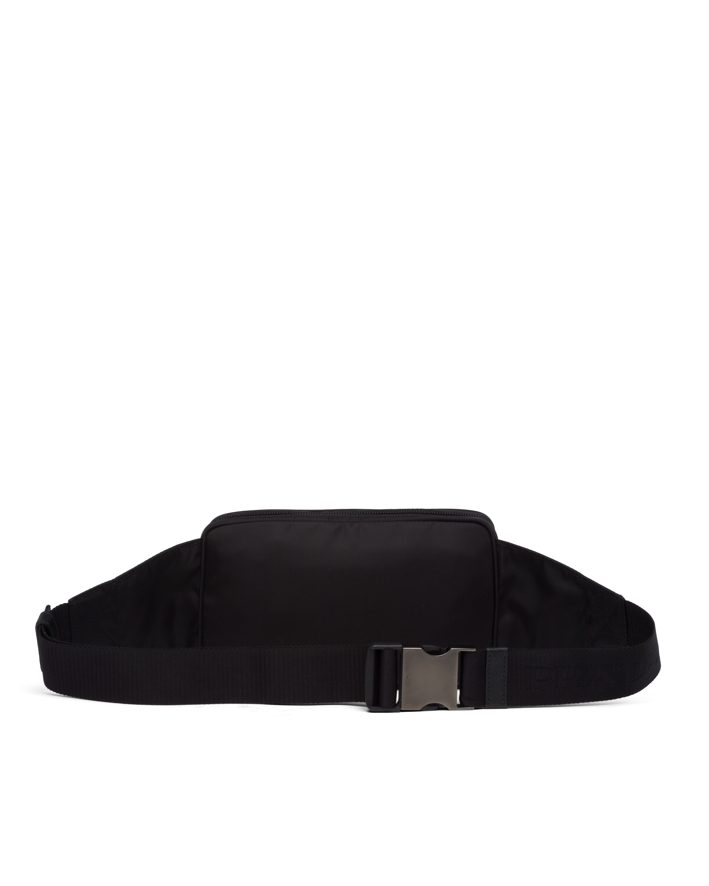 Black ReNylon and Saffiano leather belt bag Prada