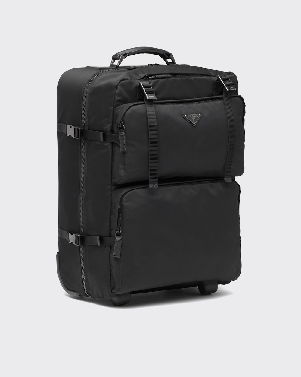 Nylon and Saffiano leather trolley | Prada