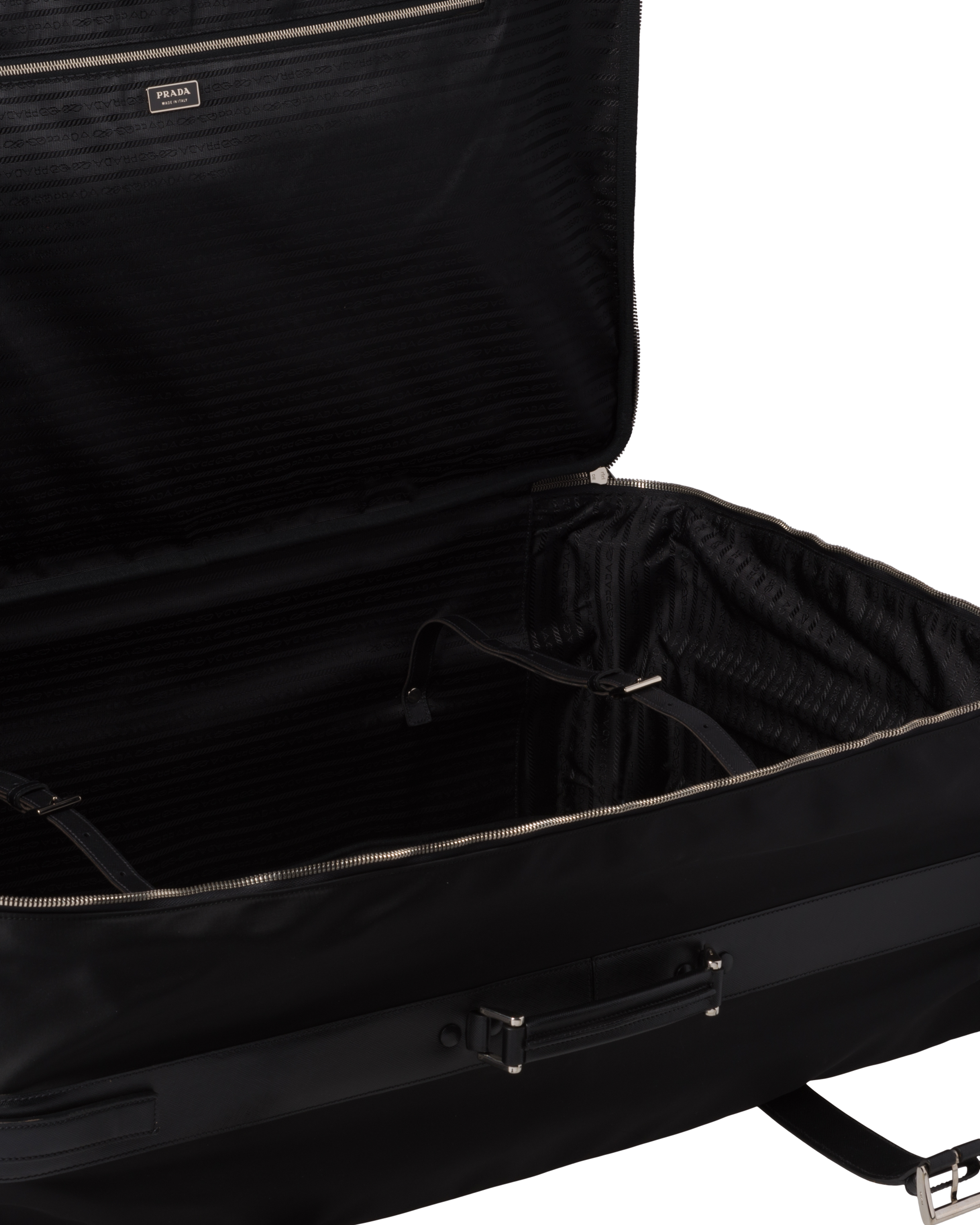 Black Nylon Semi-Rigid Suitcase | Prada