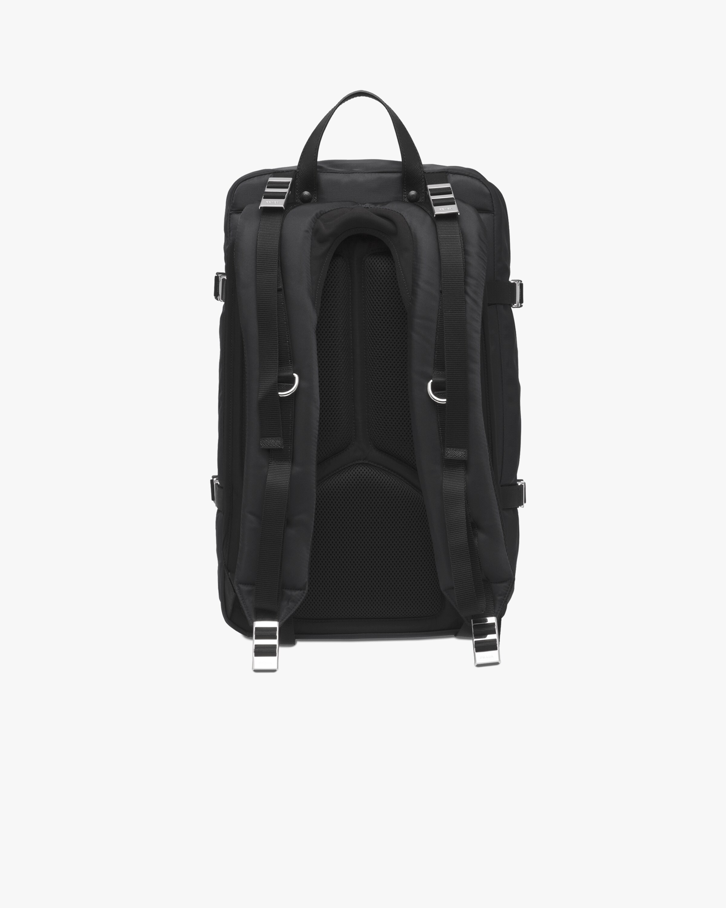 Black Nylon Backpack Prada