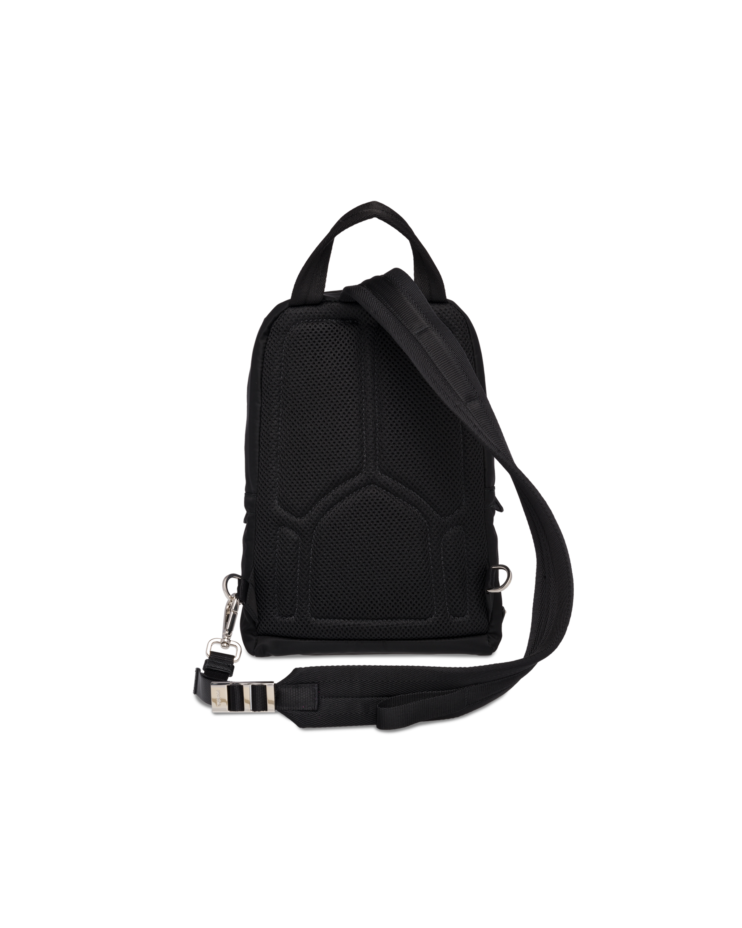 prada nylon one shoulder backpack
