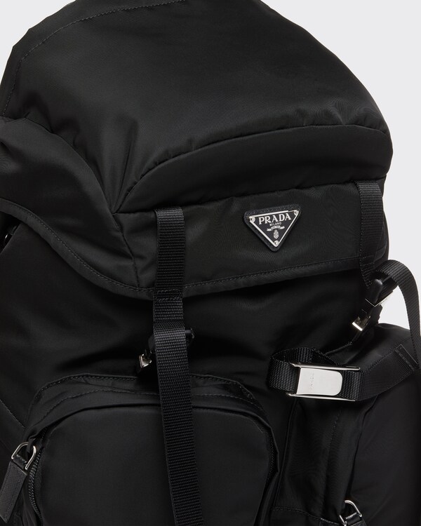 Re-Nylon and Saffiano leather backpack Re-Nylon and Saffiano leather backpack