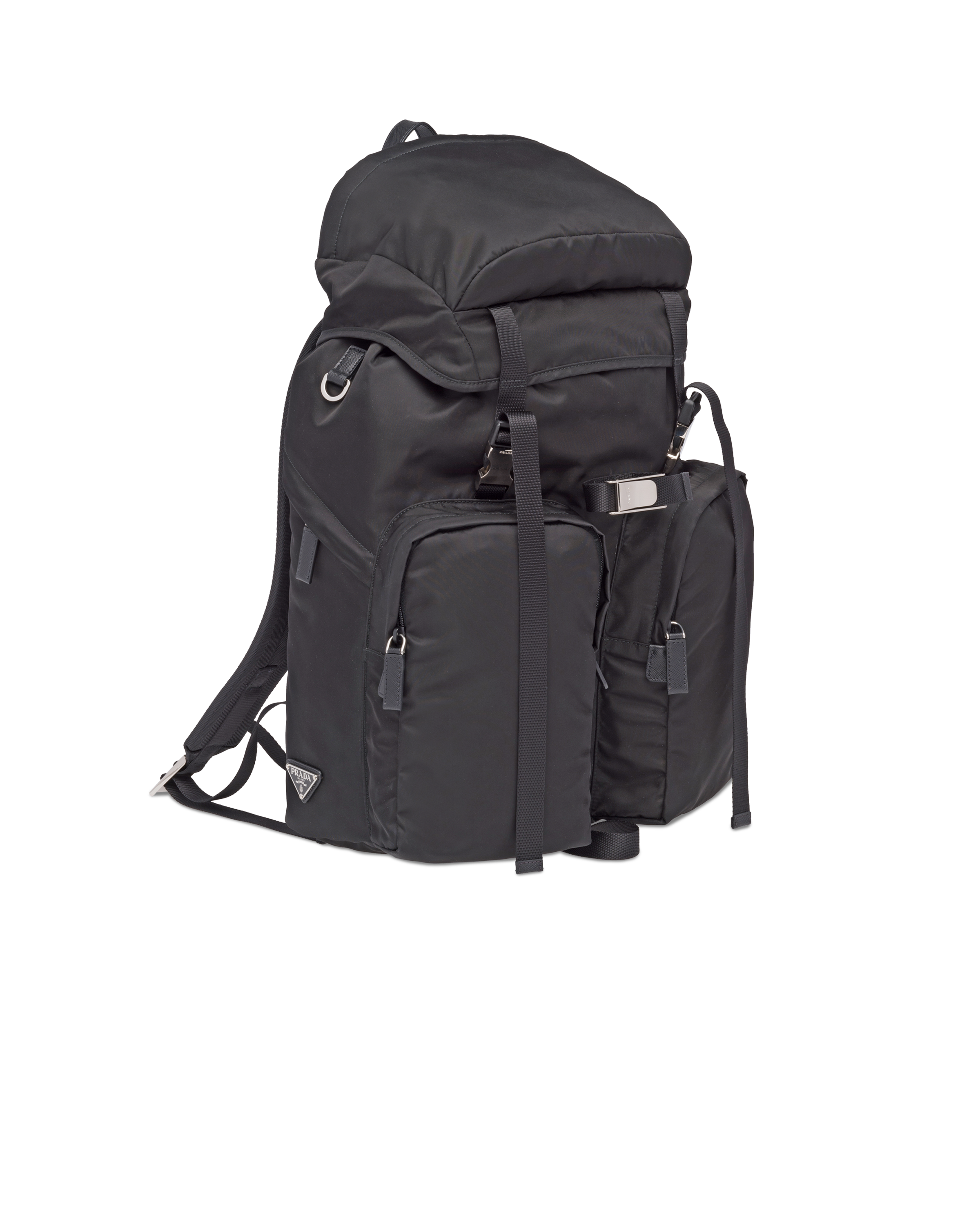 Prada black top nylon backpack