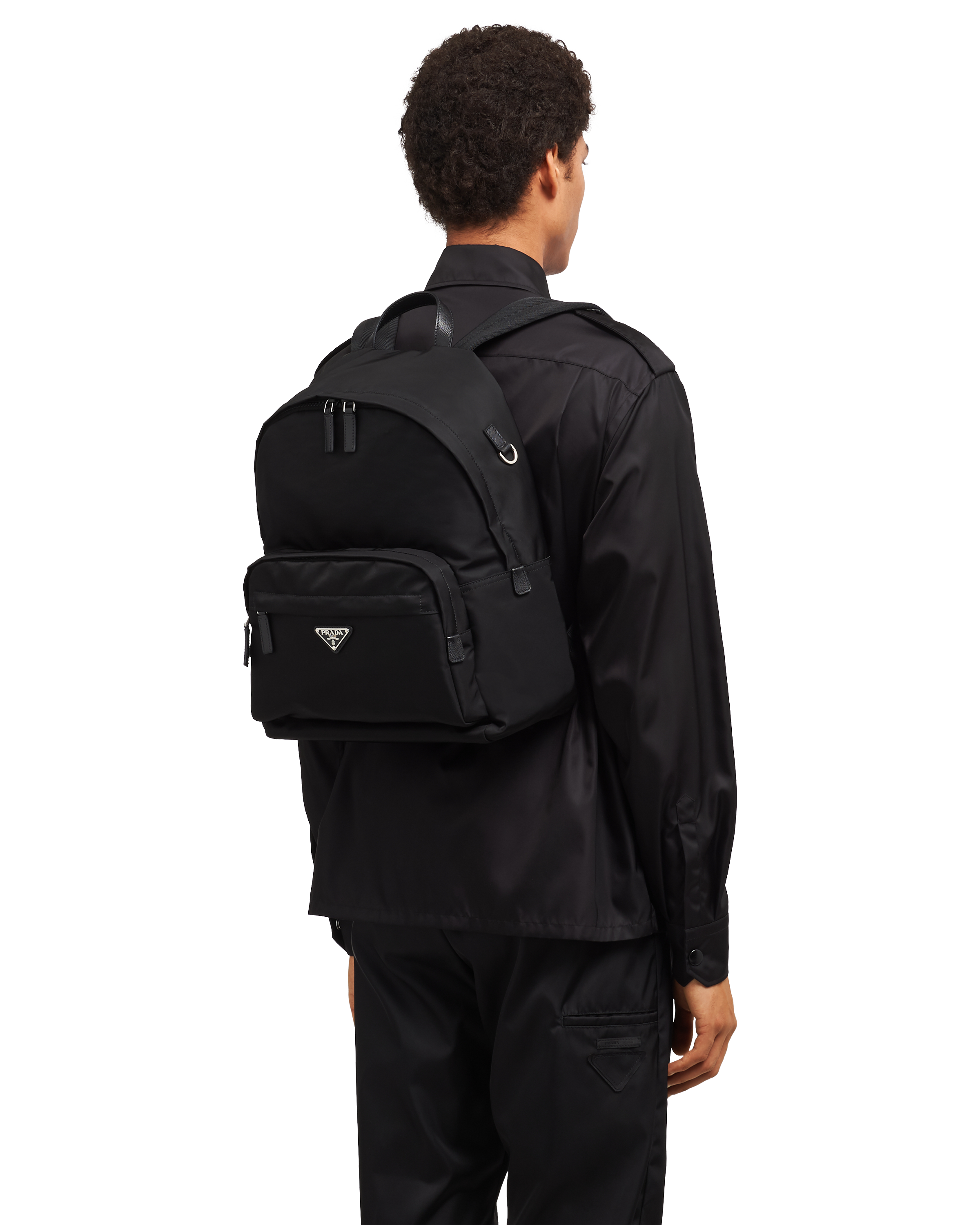 Prada nylon backpack mens clearance
