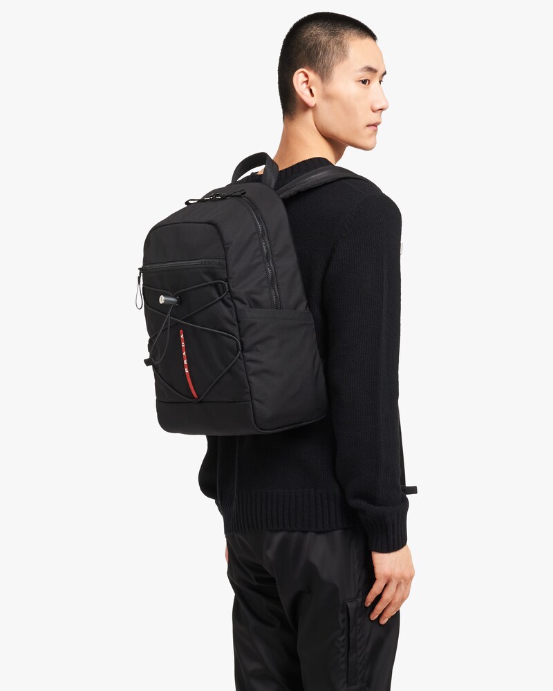 prada technical fabric backpack