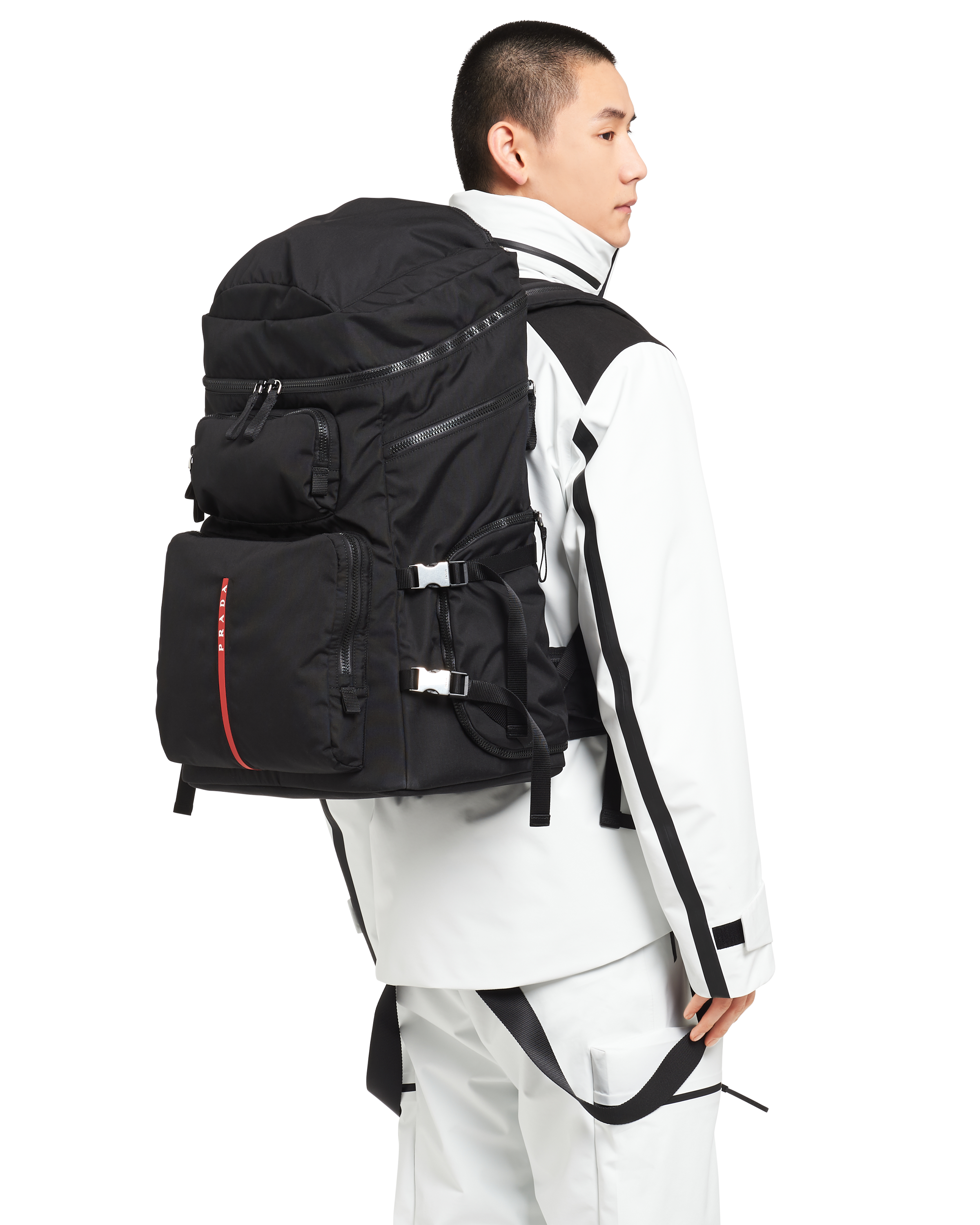 Prada technical fabric backpack outlet