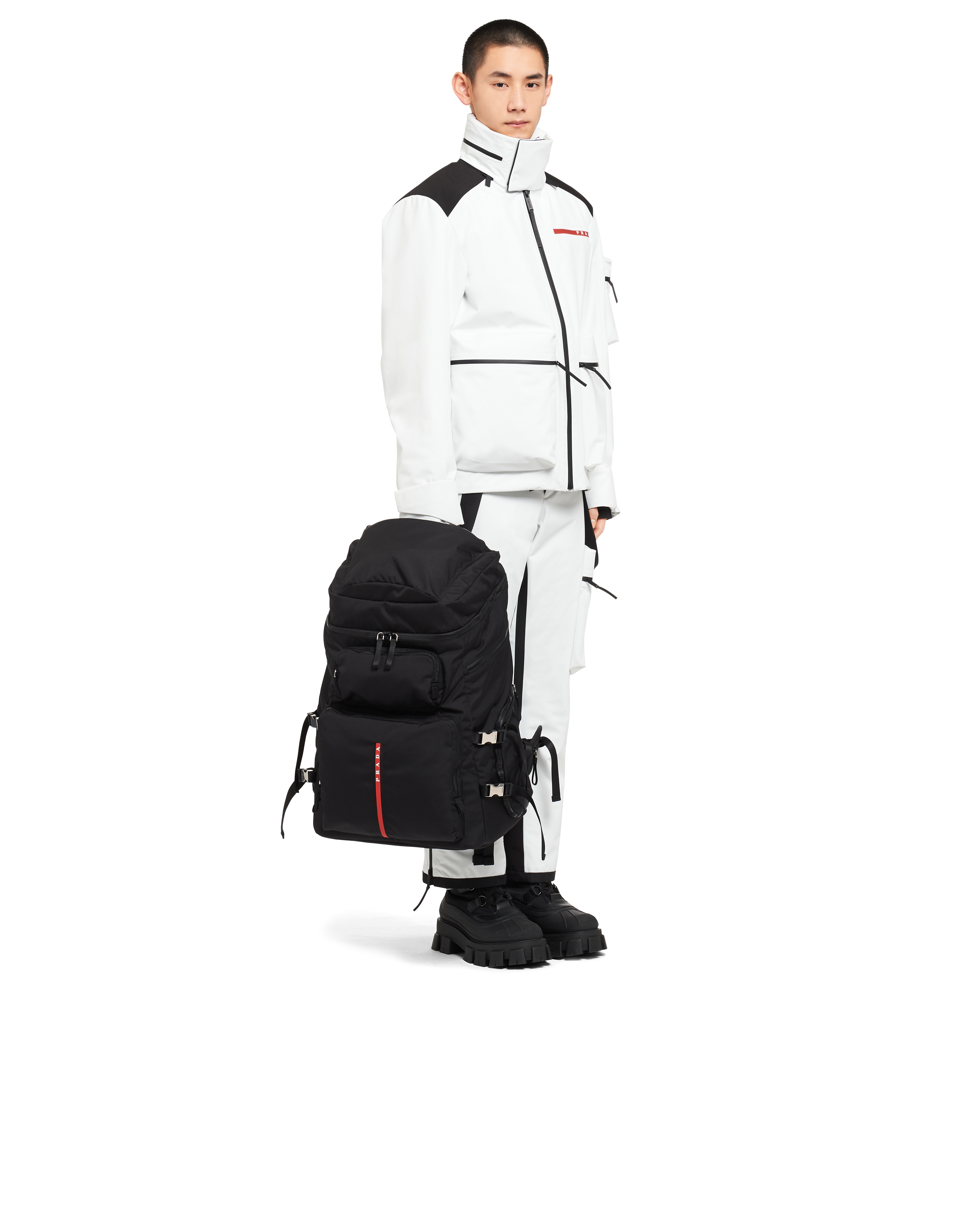 Prada technical fabric backpack outlet
