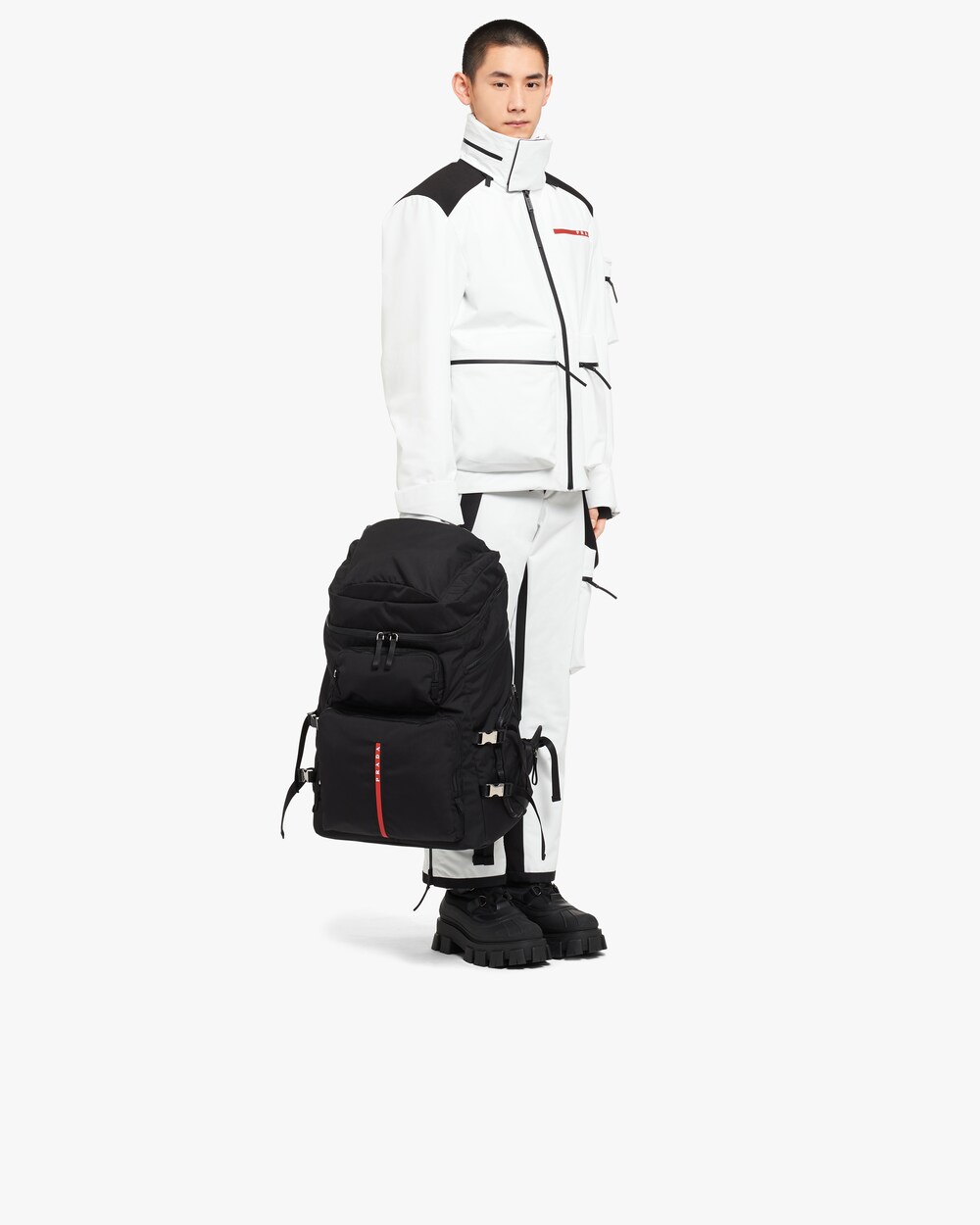 prada technical fabric backpack