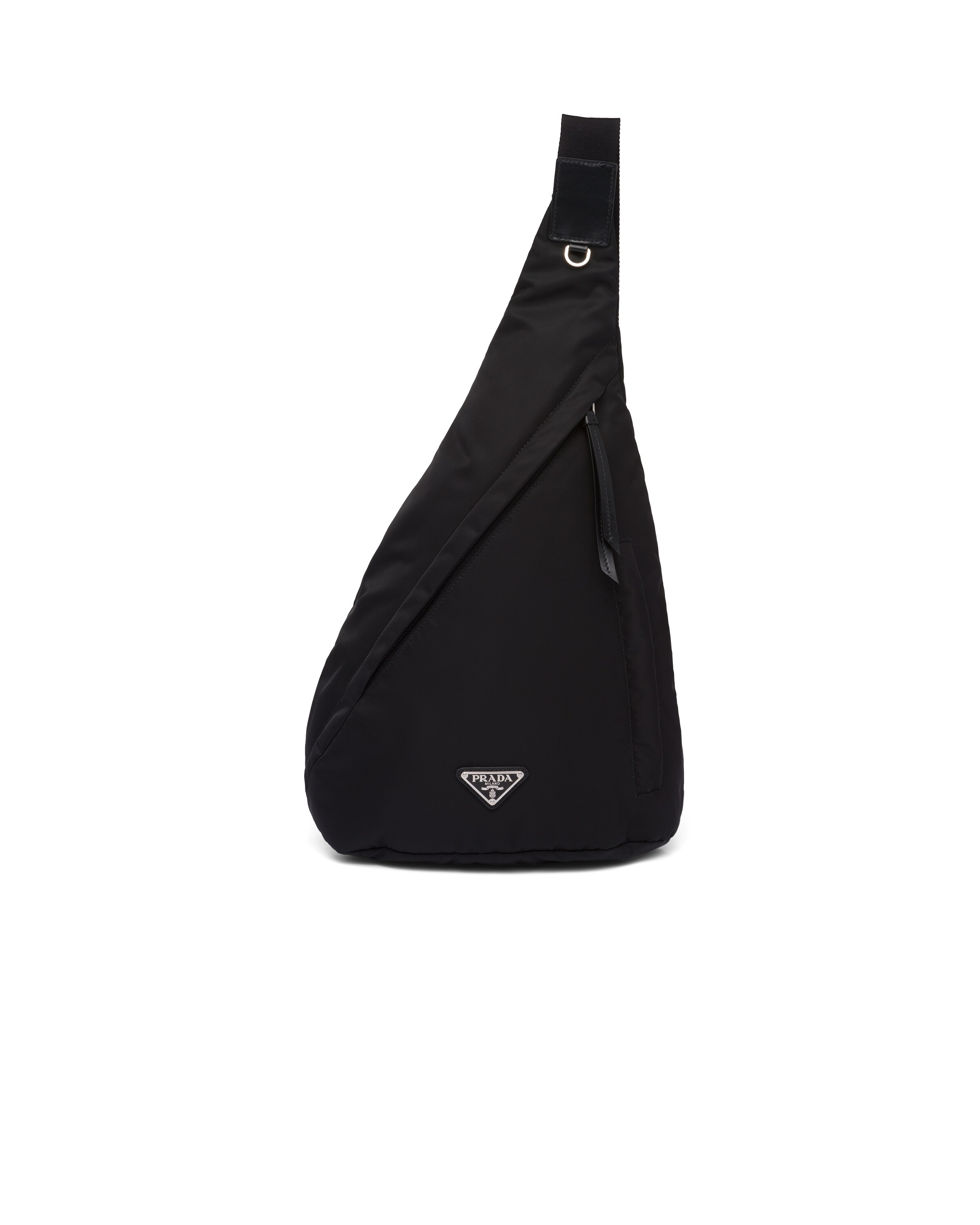 Prada Re-nylon And Leather Backpack In Black