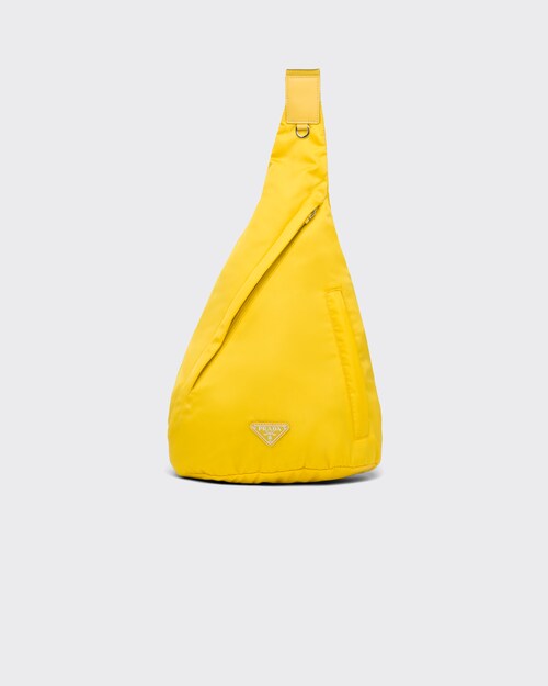 Prada حقيبة ظهر من الجلد وقماش Re-Nylon 1