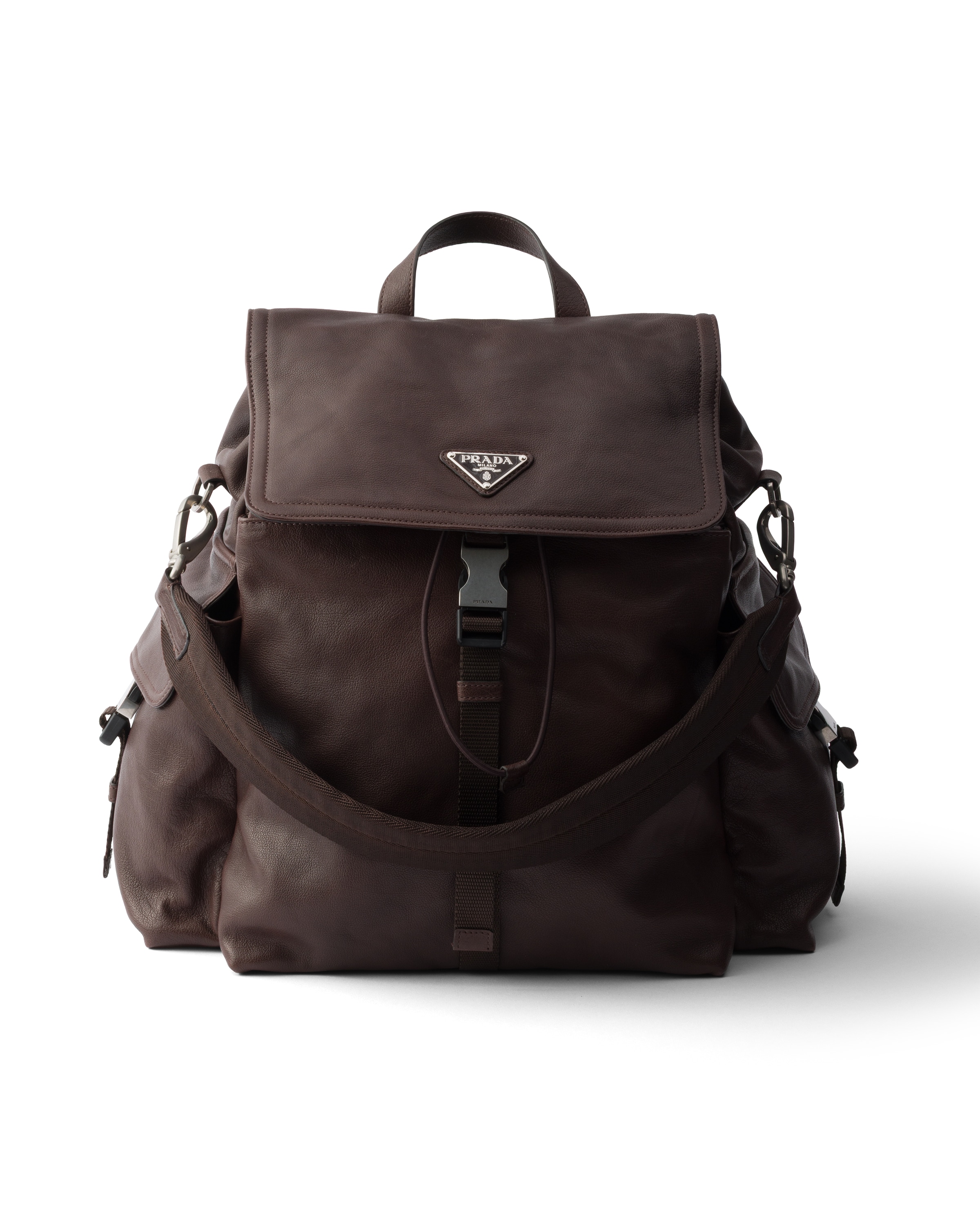 Prada Explore Leather Backpack