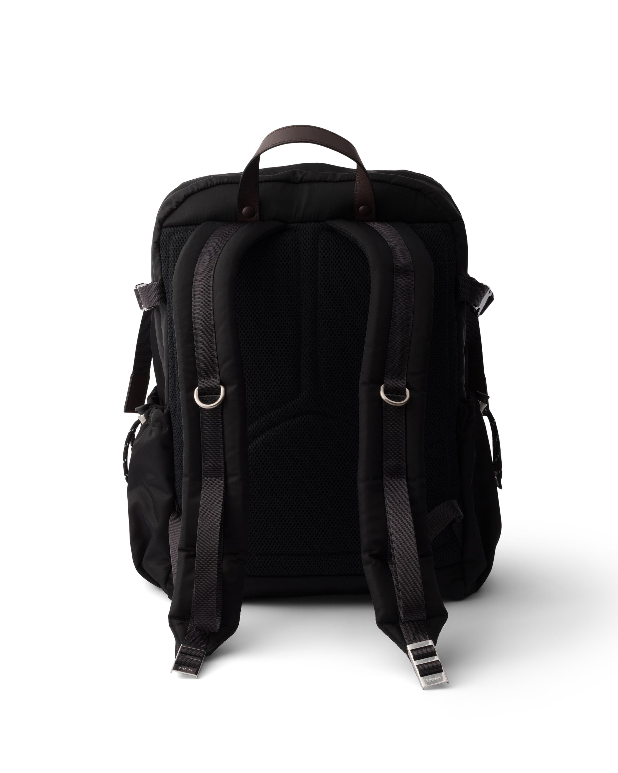 Prada Versatile Backpack With Multiple Storage Options In Black