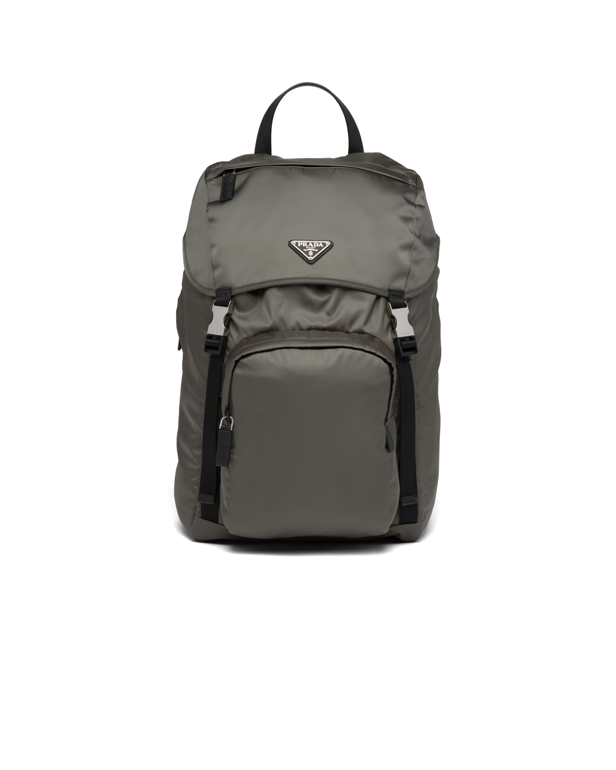 カーキ Re-nylon Xサフィアーノレザー バックパック | PRADA
