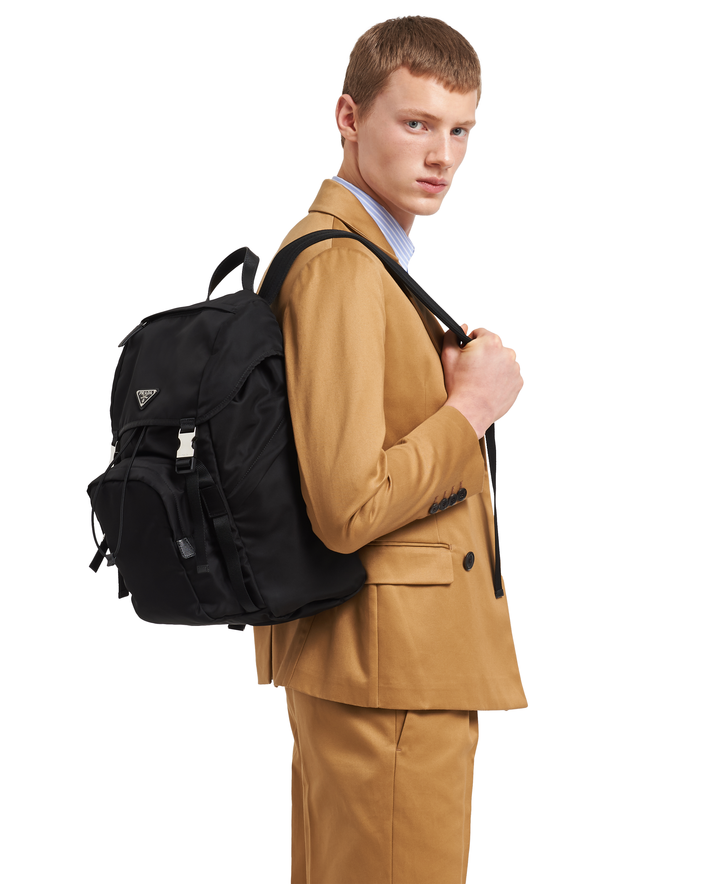 prada men backpack