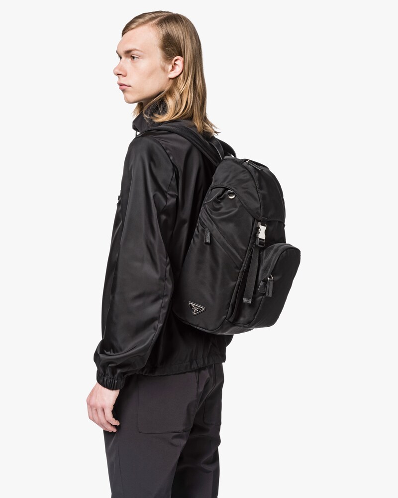 prada black nylon backpack