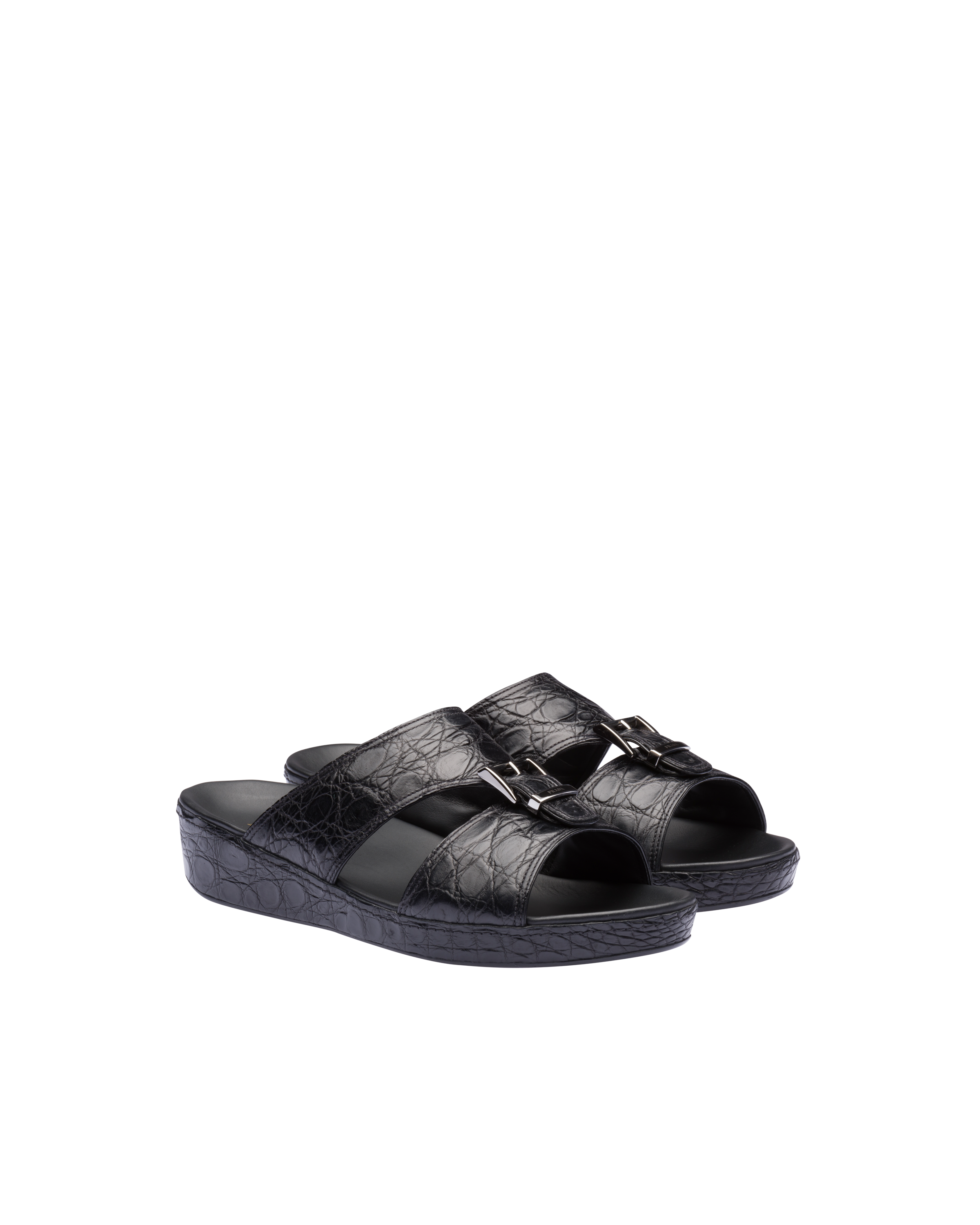 crocodile leather sandals