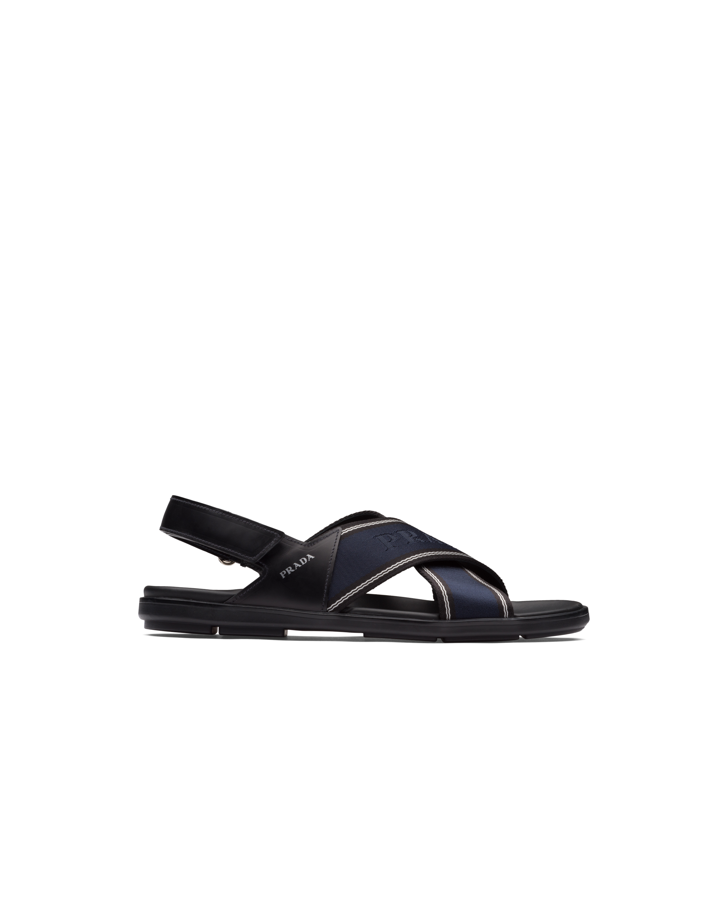 prada black flip flops