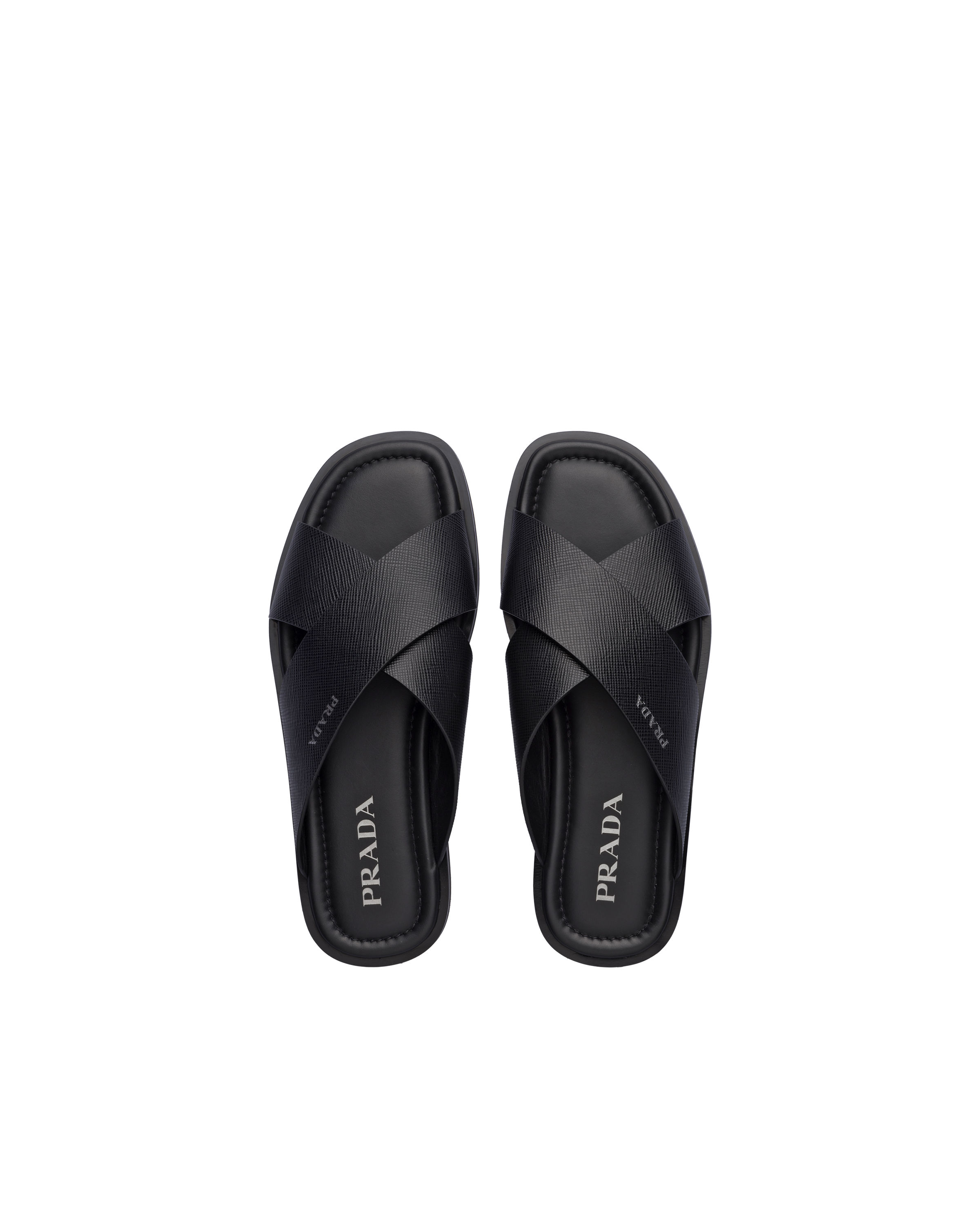 Prada discount saffiano sandals