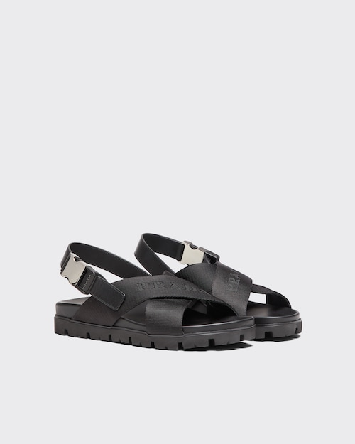 prada crisscross sandals