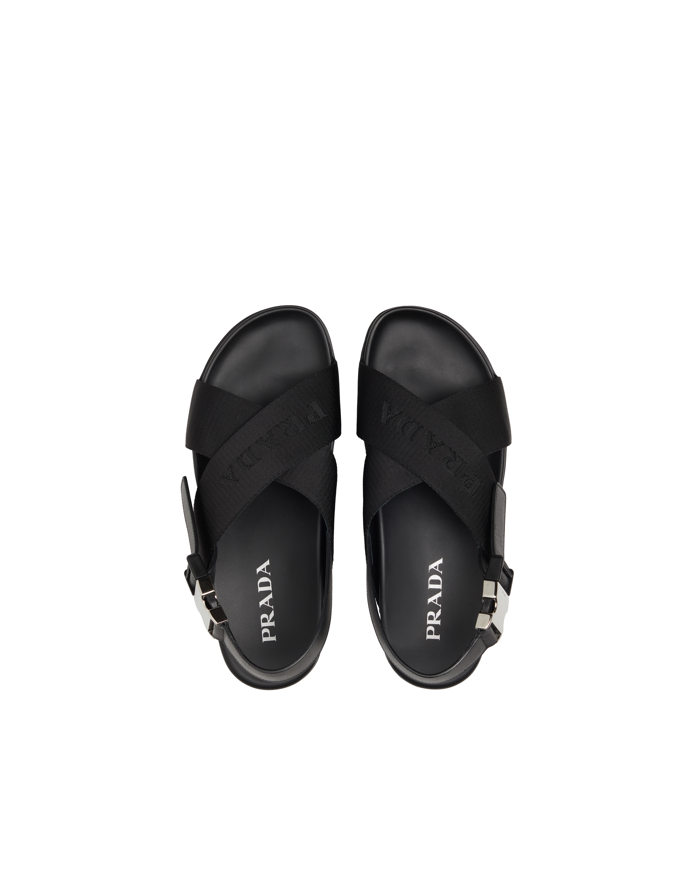 Prada discount crossover sandals