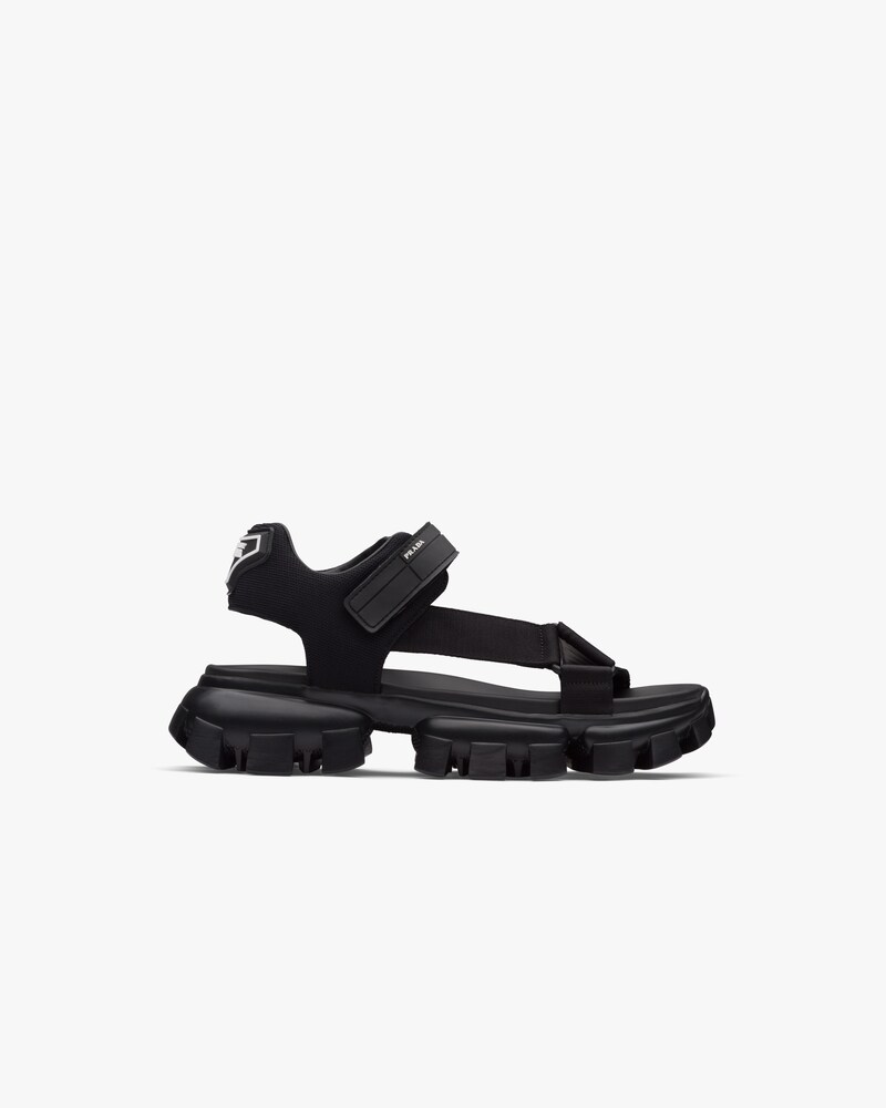 prada black tech sandals