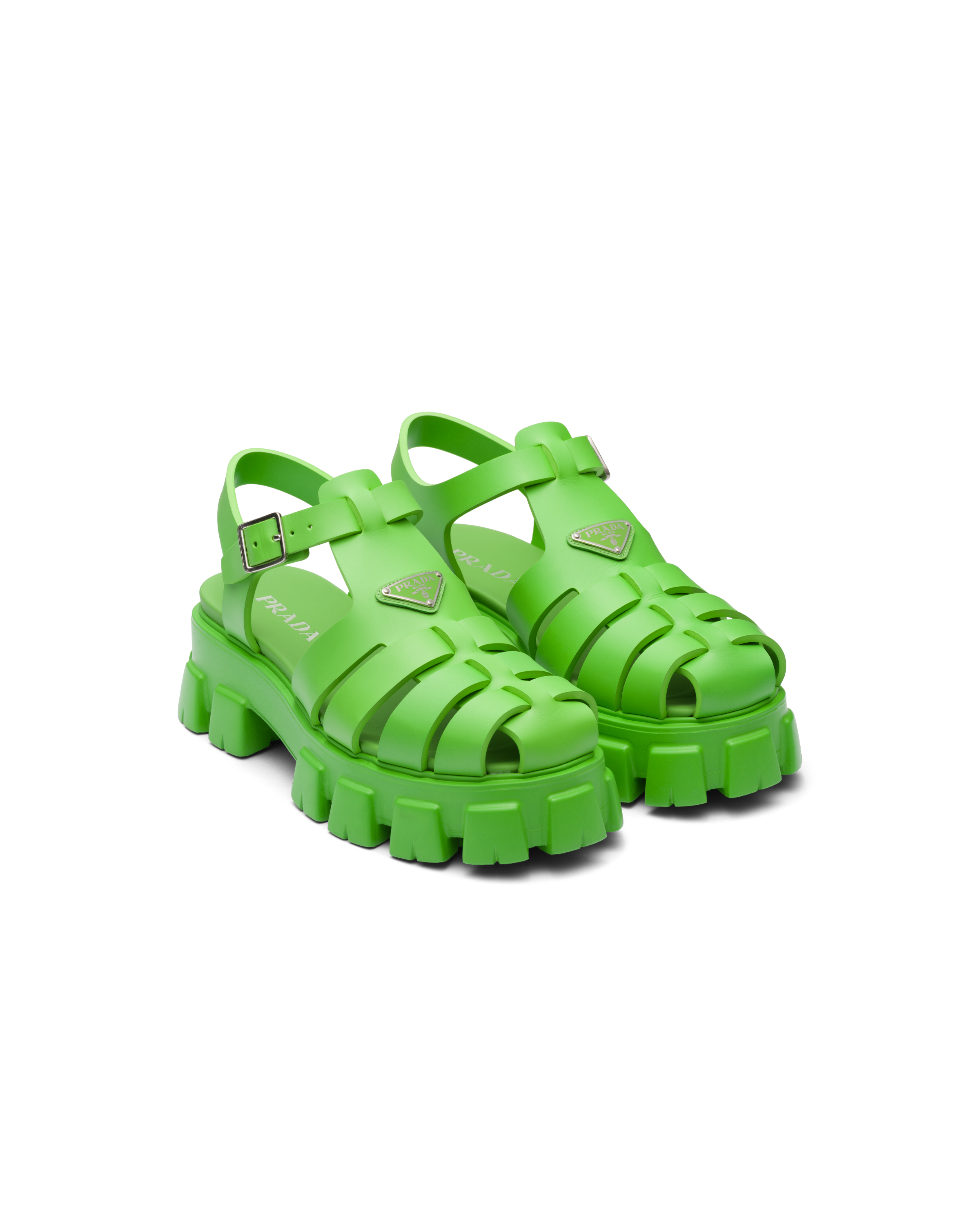 Prada Soft Cage Fisherman Sandal In Mela | ModeSens