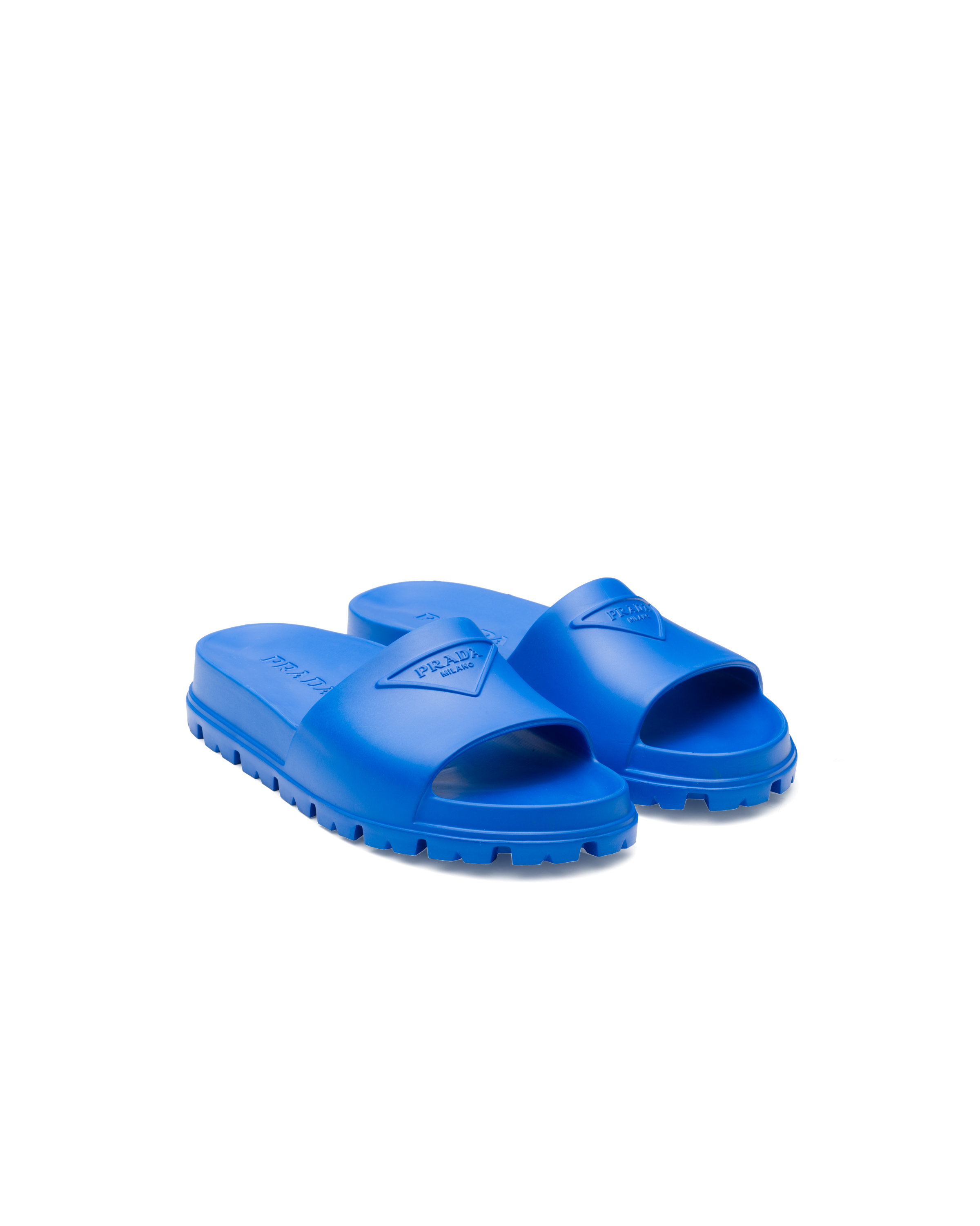 Prada Rubber Slides In F0013