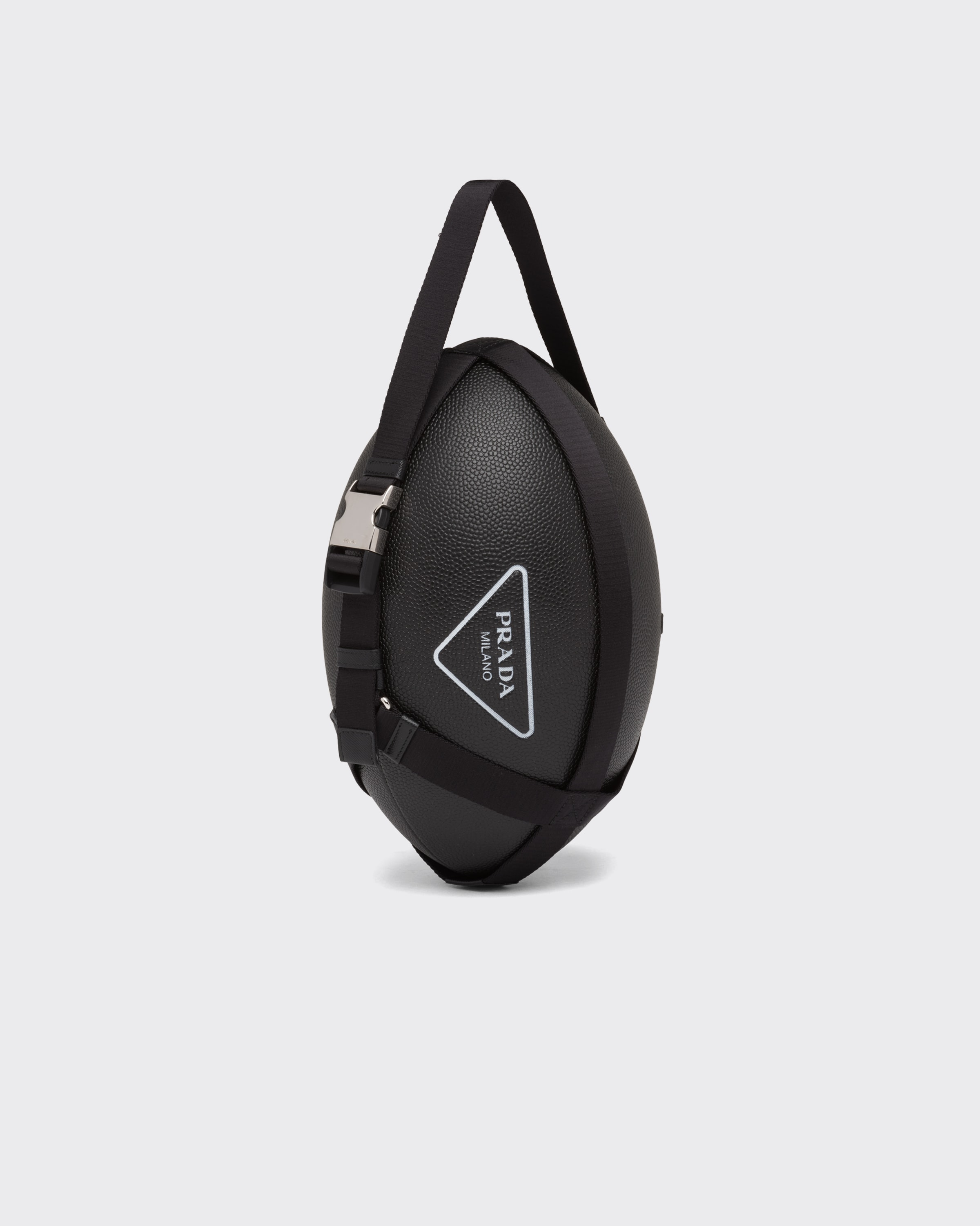 Prada Rubber Rugby Ball, , Black