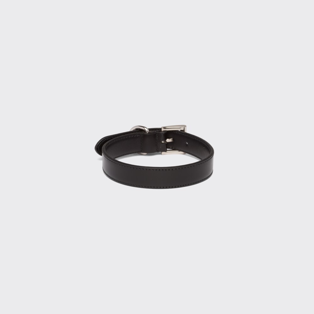 Prada Brushed leather pet collar 1