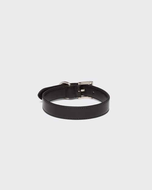 Prada Brushed leather pet collar 1