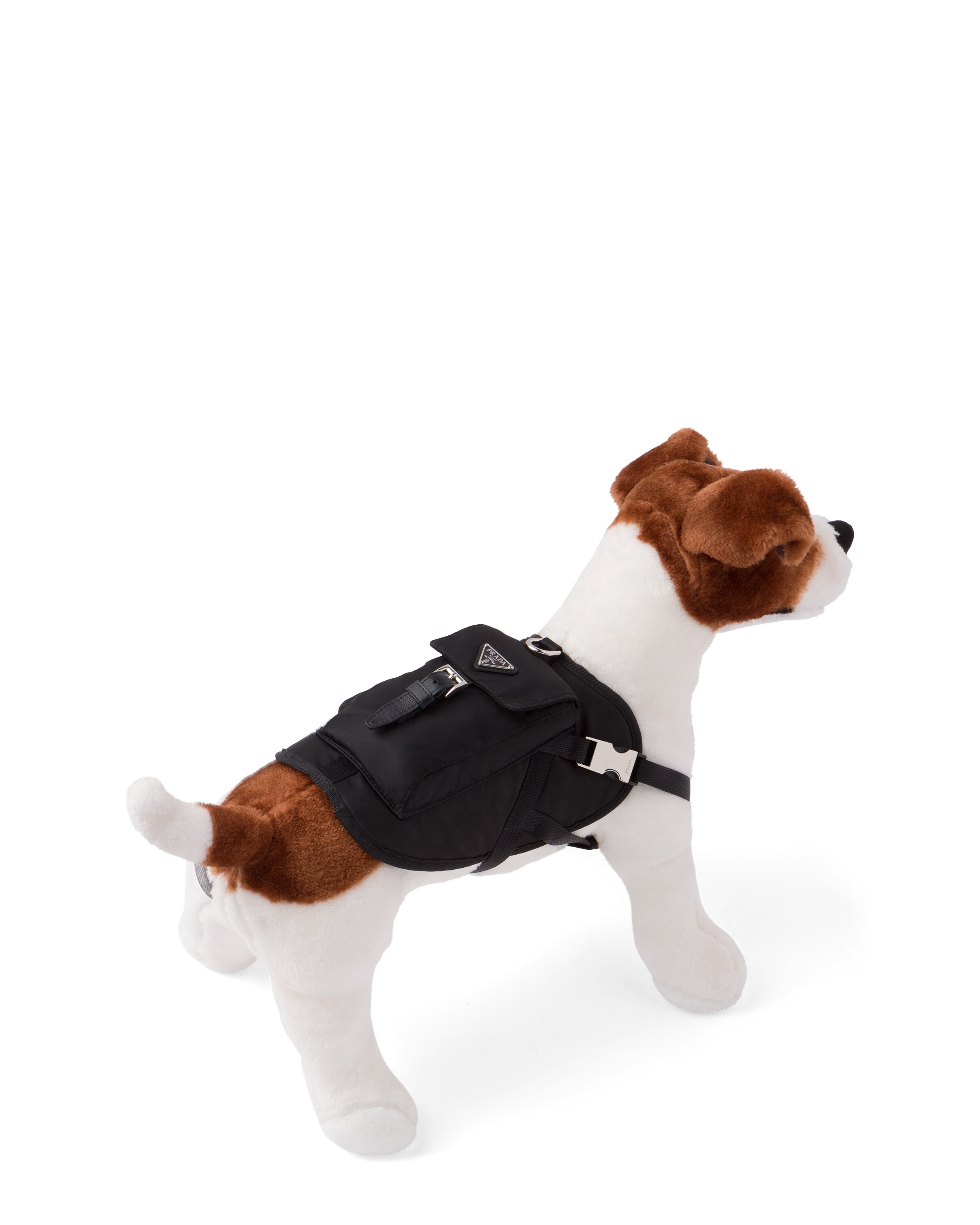 Prada Re-nylon Dog Harness In Black
