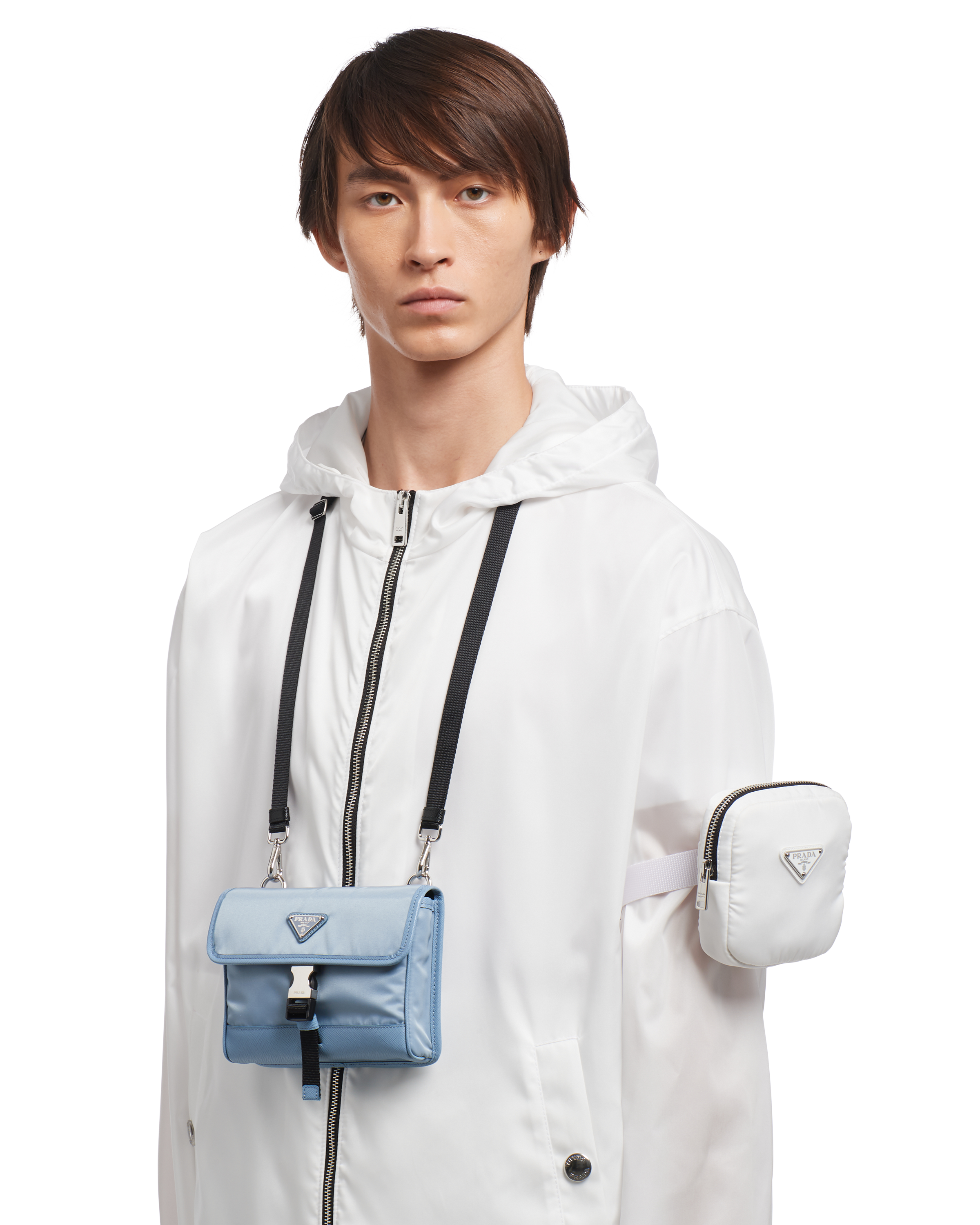 prada nylon and saffiano leather smartphone case