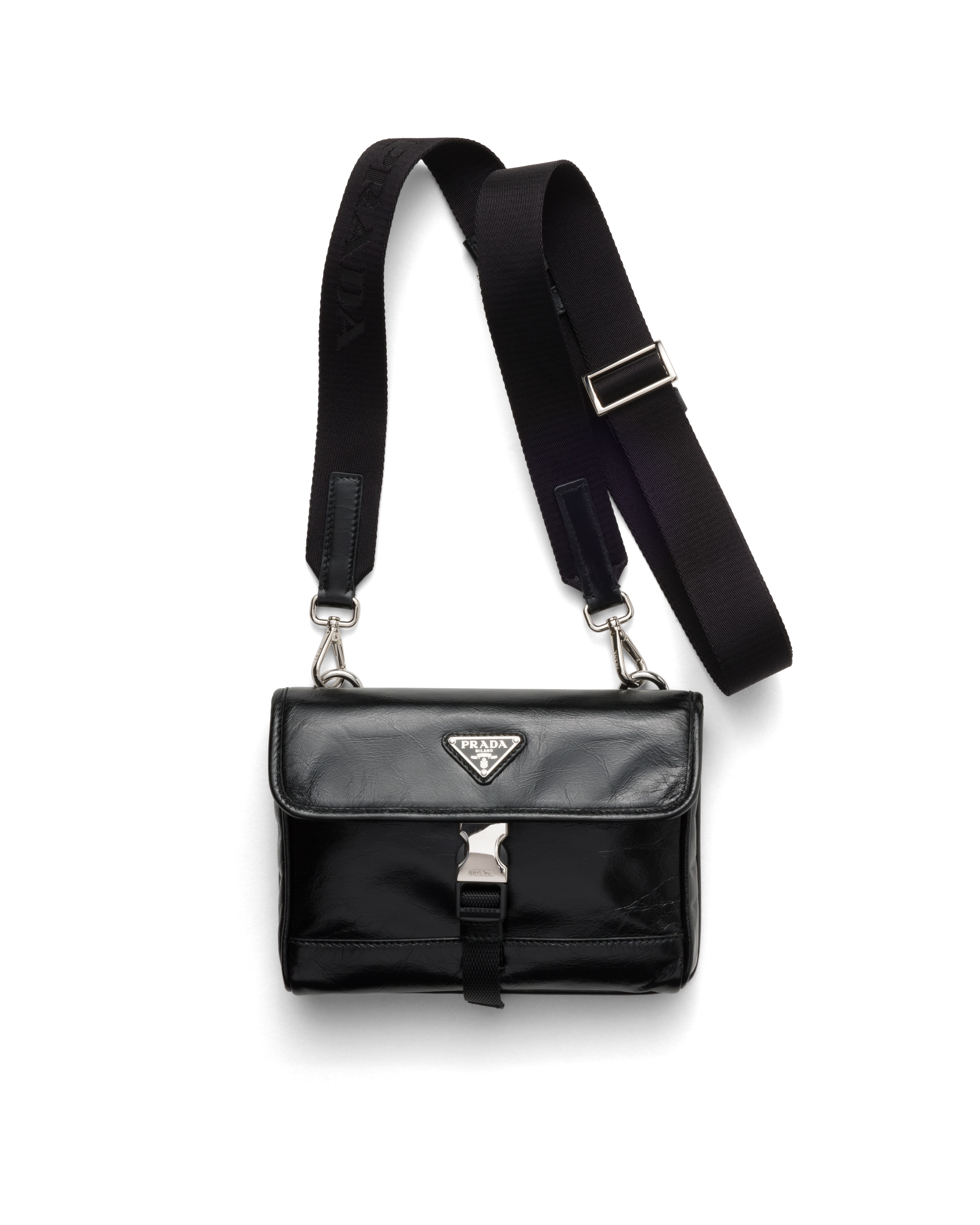Prada Smartphone-hülle Aus Leder, Herren, Schwarz