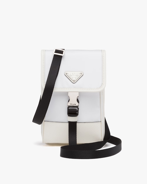 prada silver backpack