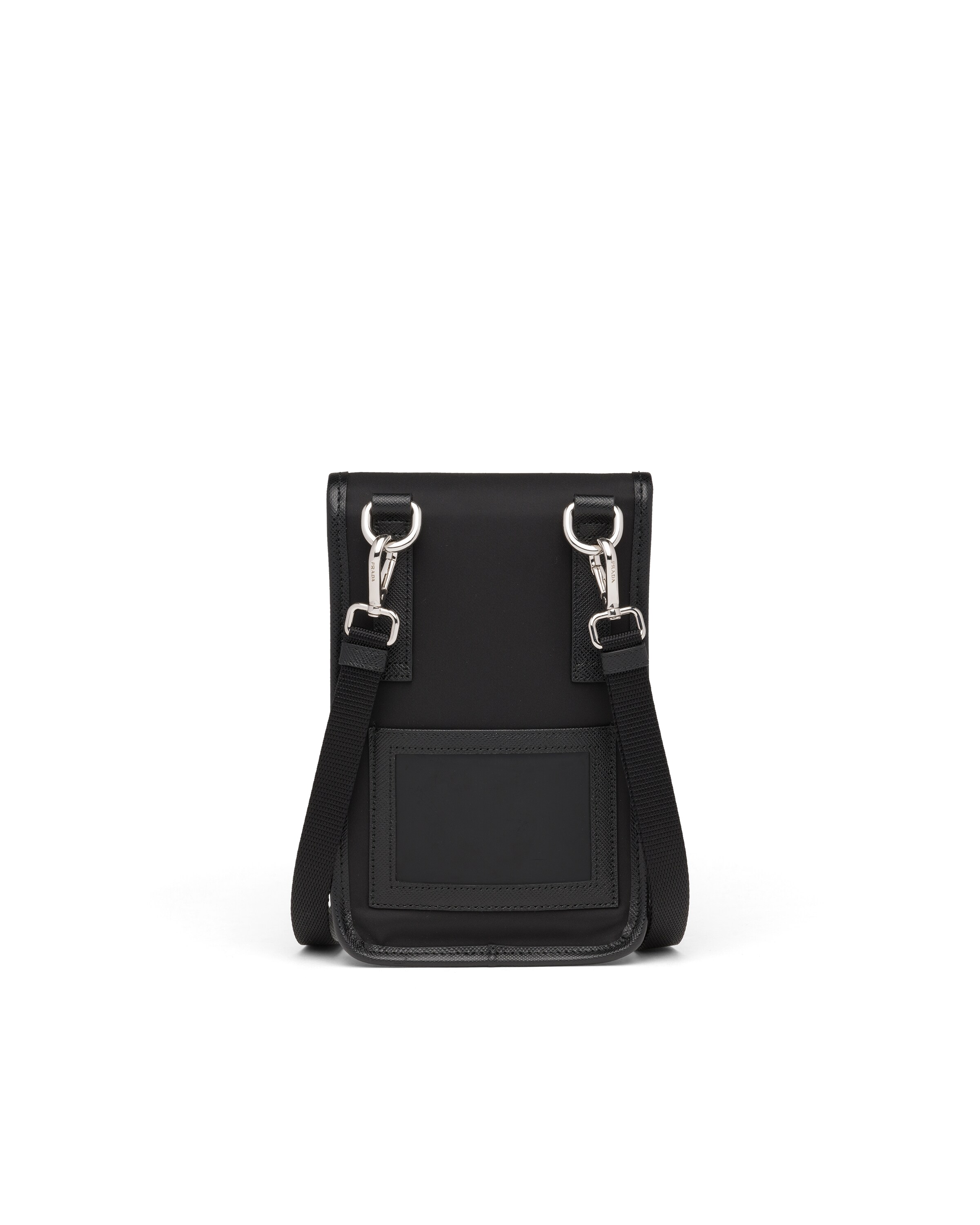 re nylon and saffiano leather smartphone case