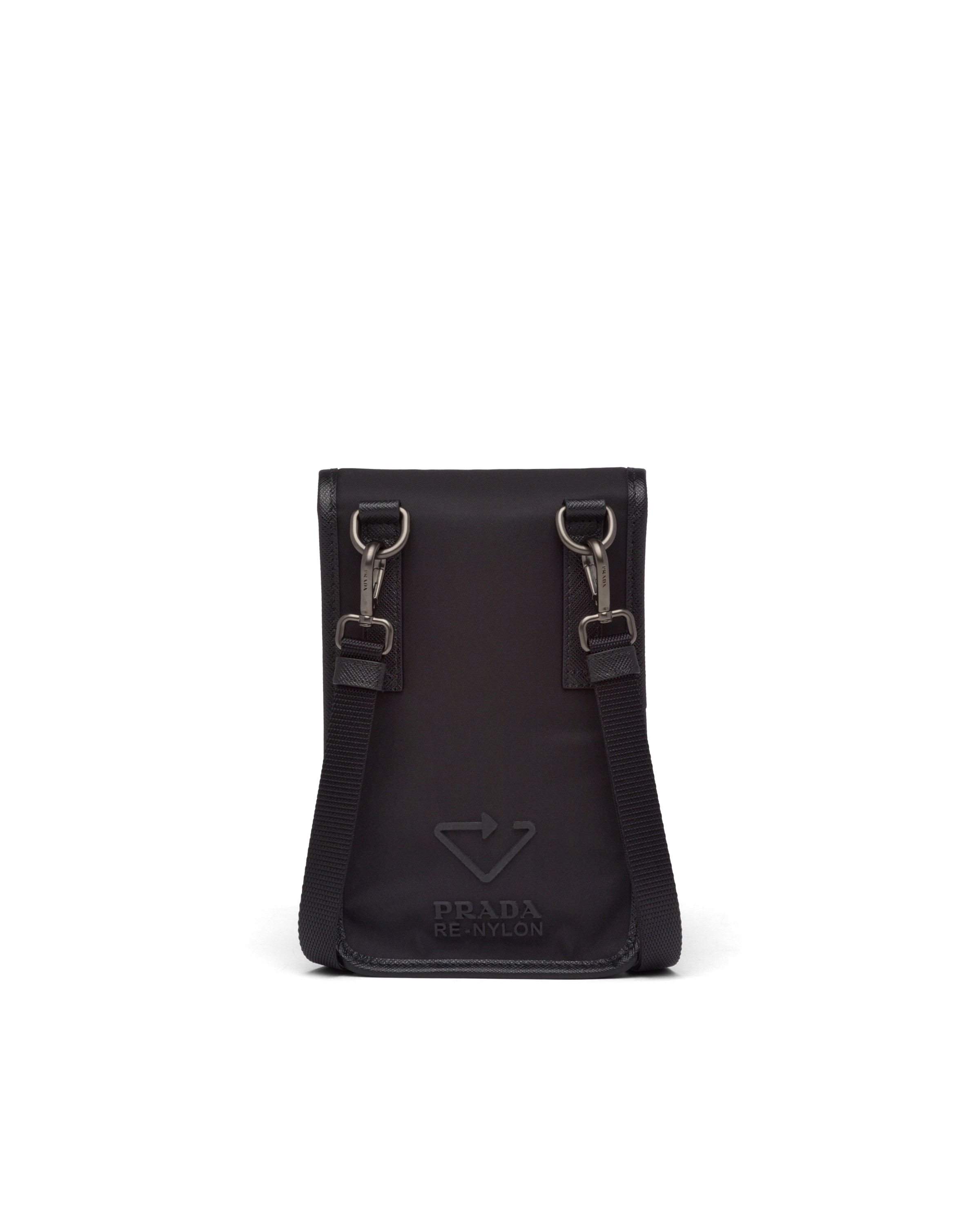 re nylon and saffiano leather smartphone case