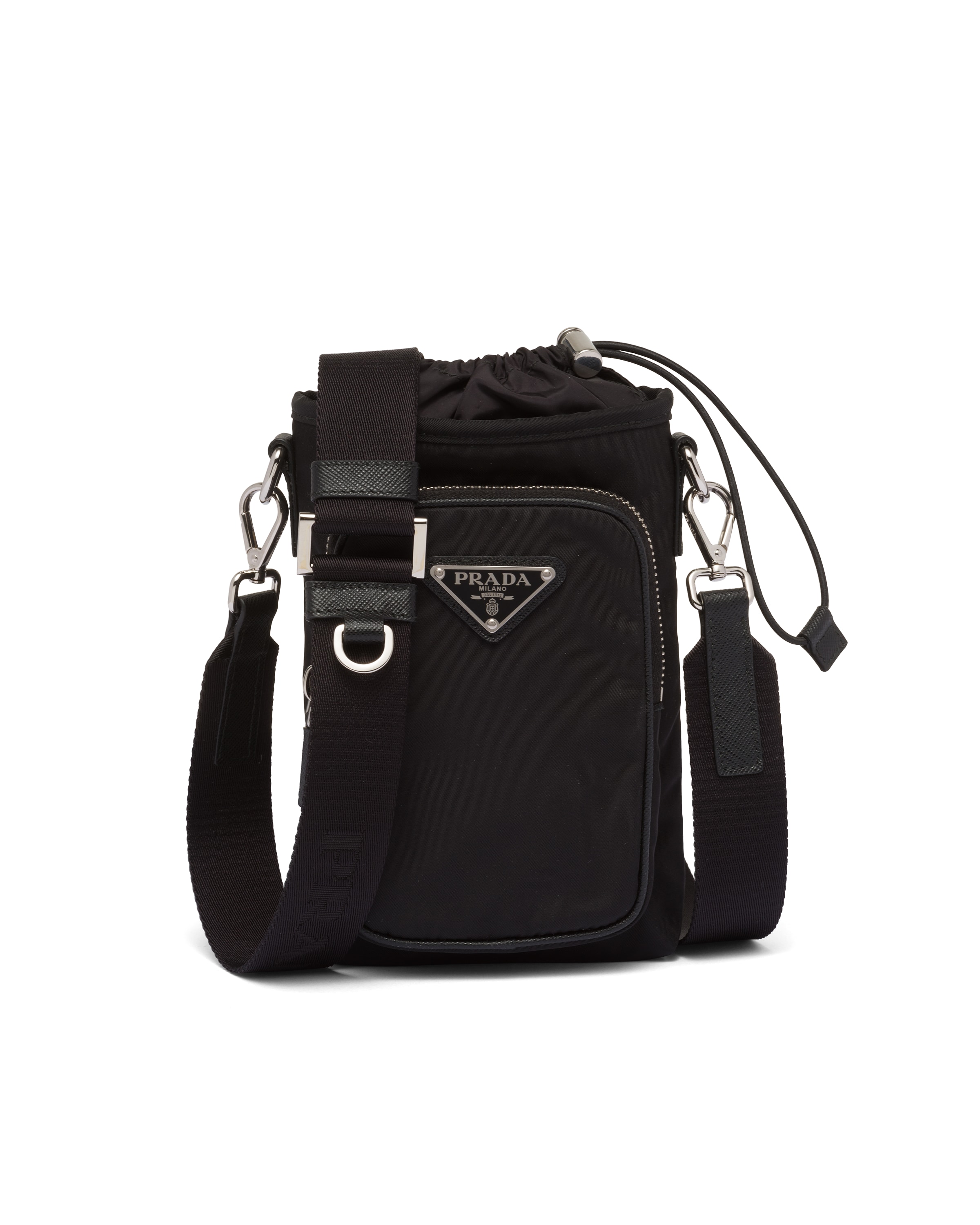 Prada Smartphone-hülle Aus Re-nylon, Mann, Schwarz
